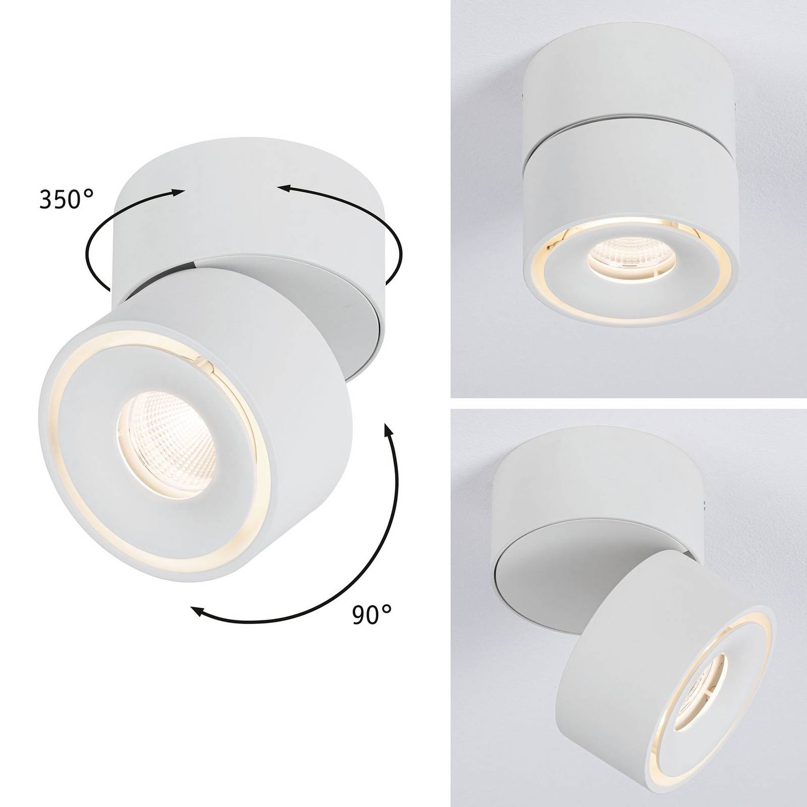 Paulmann Spircle oprawa natynkowa downlight biała