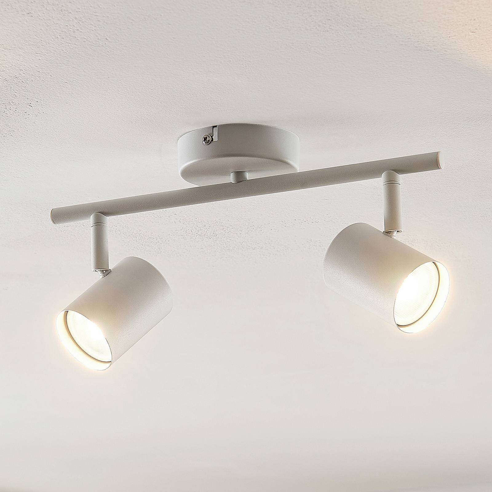 ELC Tomoki lampa sufitowa LED, biała, 2-punktowa