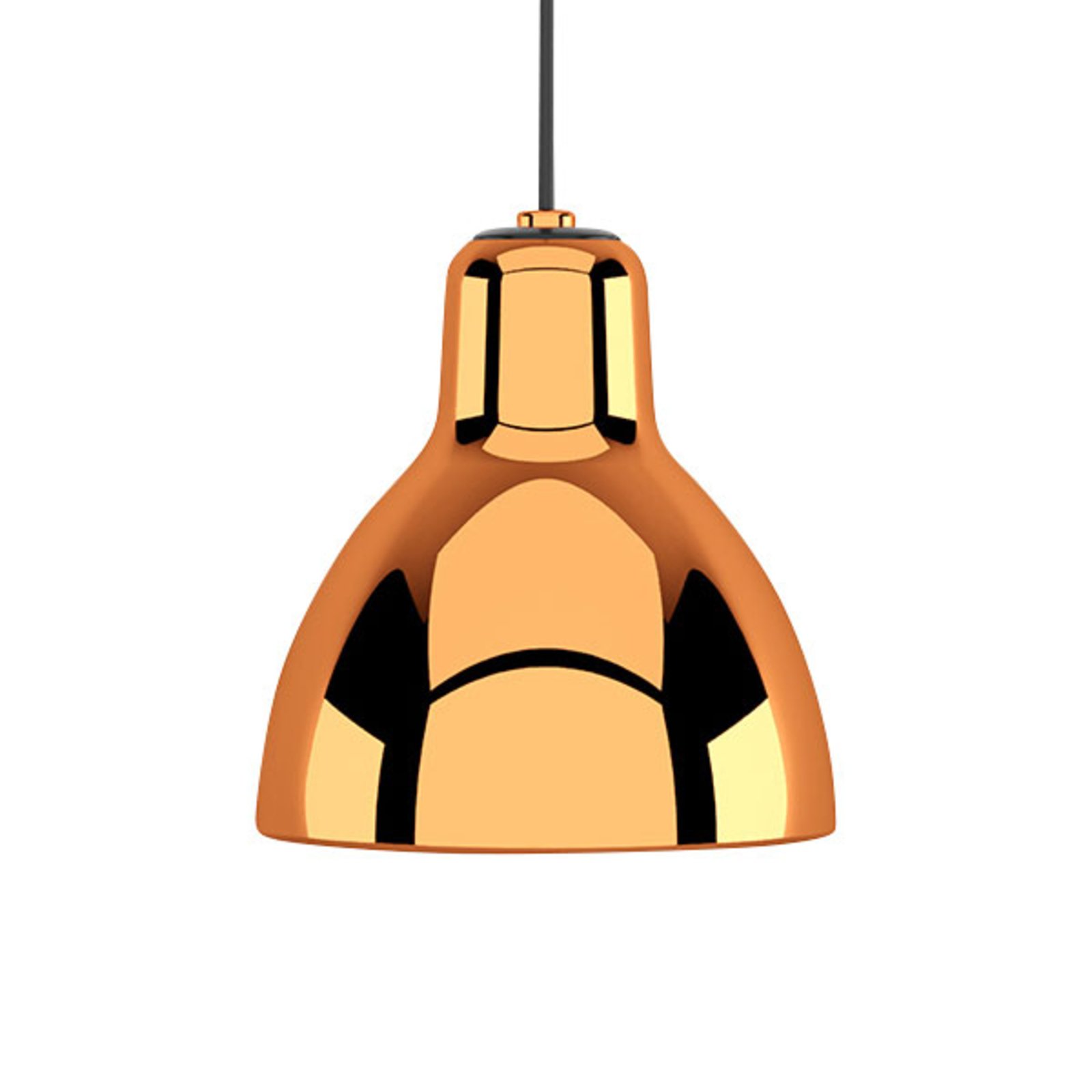 Rotaliana Luxy H5 Glam lampa wisząca czarna/miedź