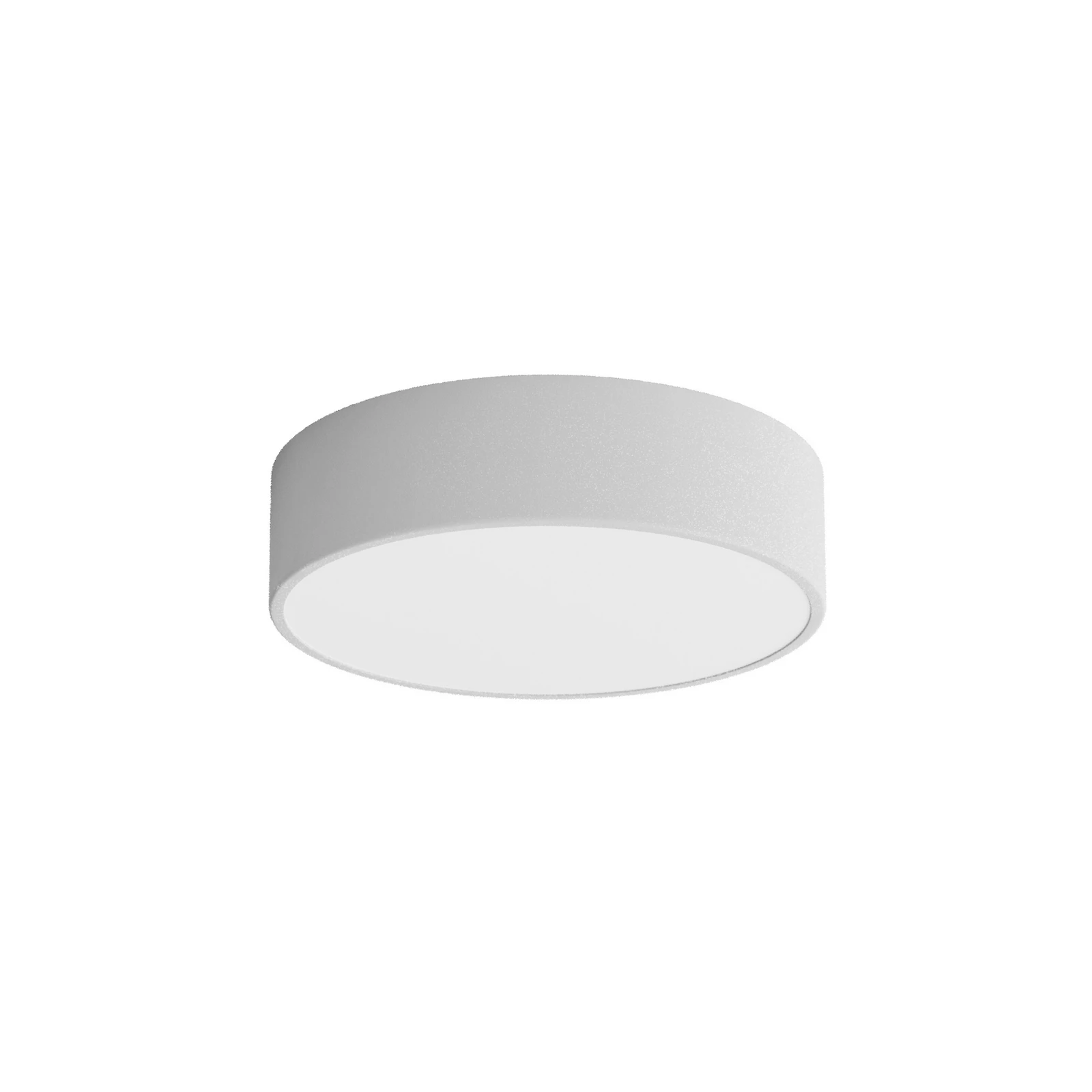 Lámpara de techo Cleo 300, gris, sensor, IP54, Ø 30 cm, metal