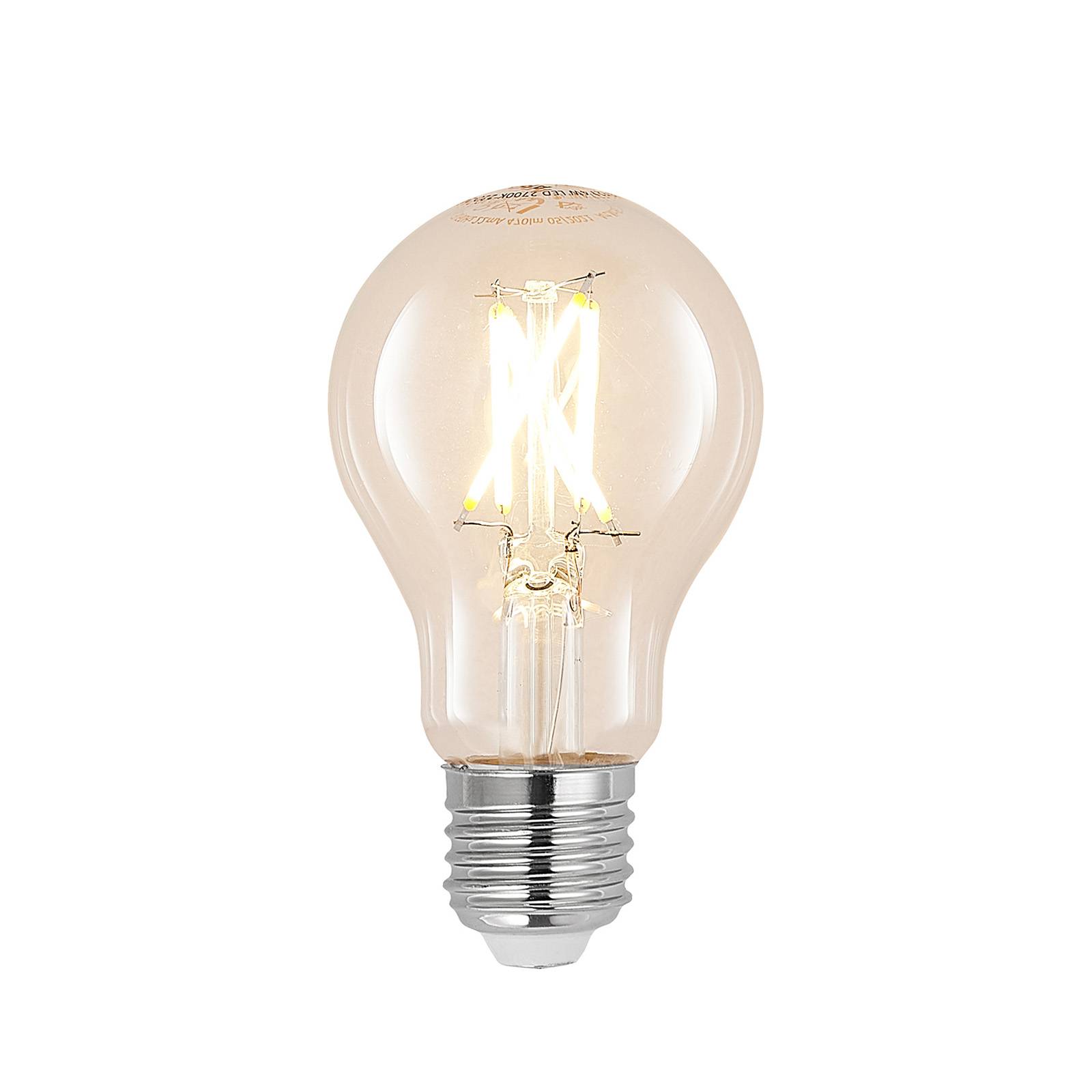 LED-lampa E27 6W 2 700 K filament dimbar klar