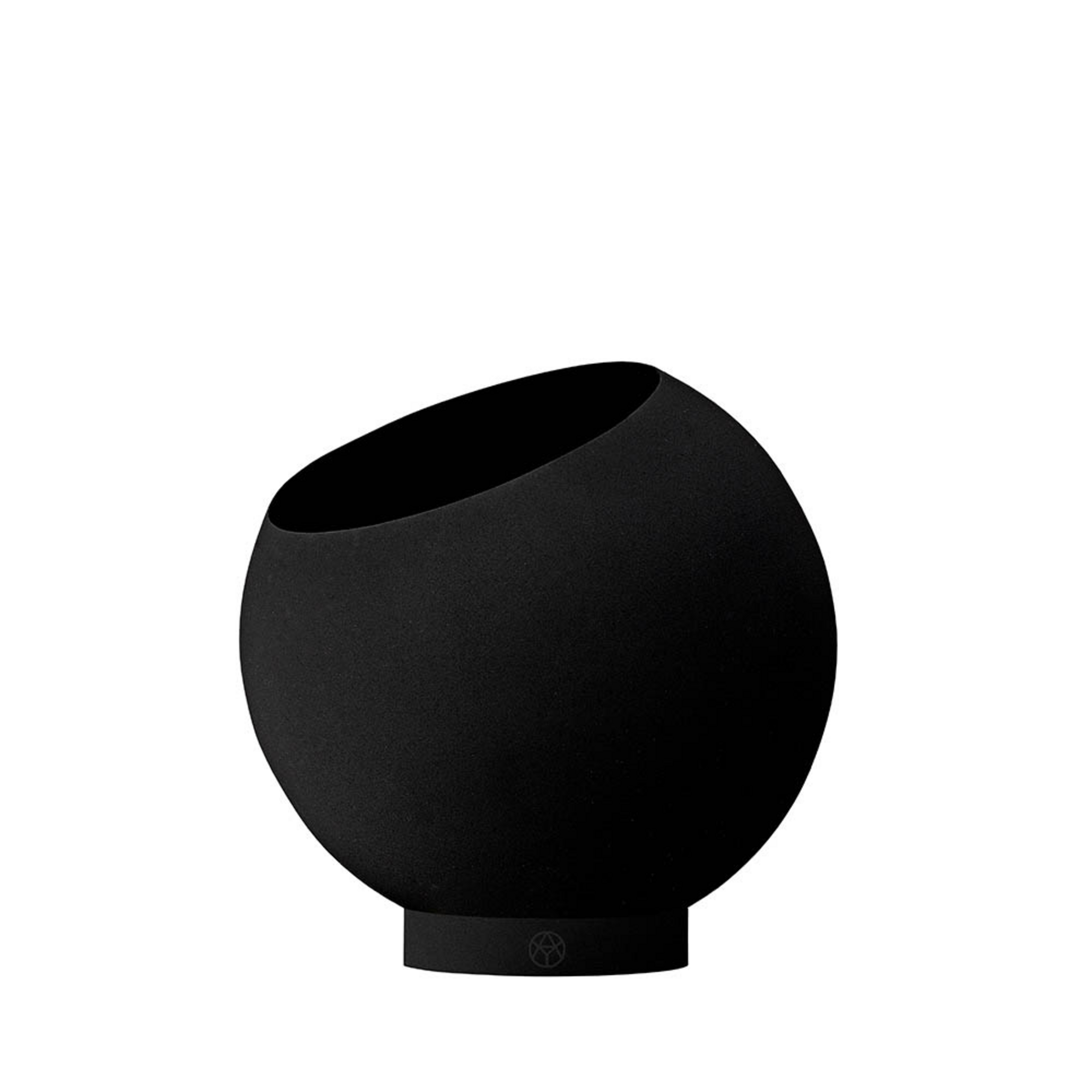 Globe Pot Ø21xH18,8 Black - AYTM