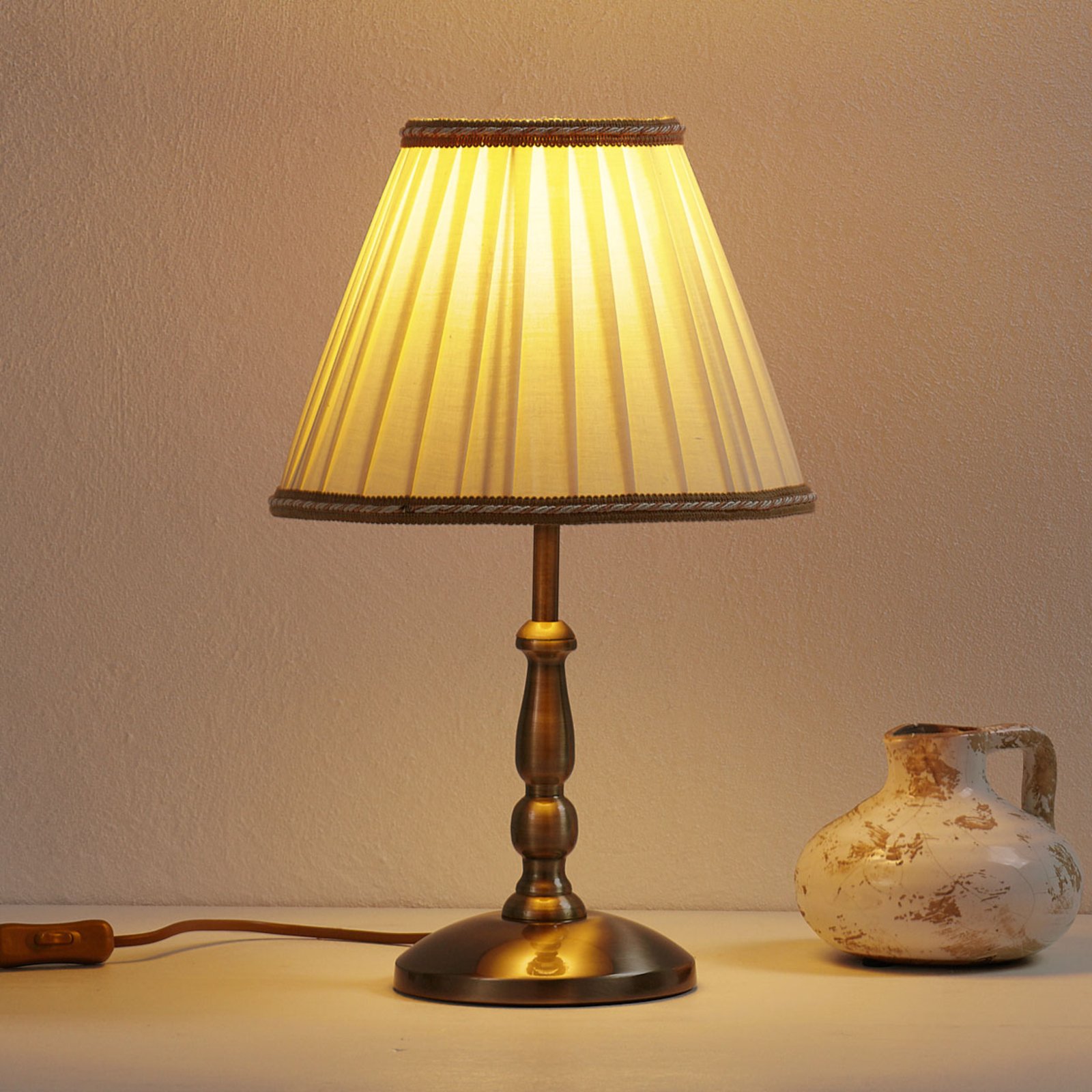 Élégante lampe à poser ROSSELA, 40 cm de hauteur