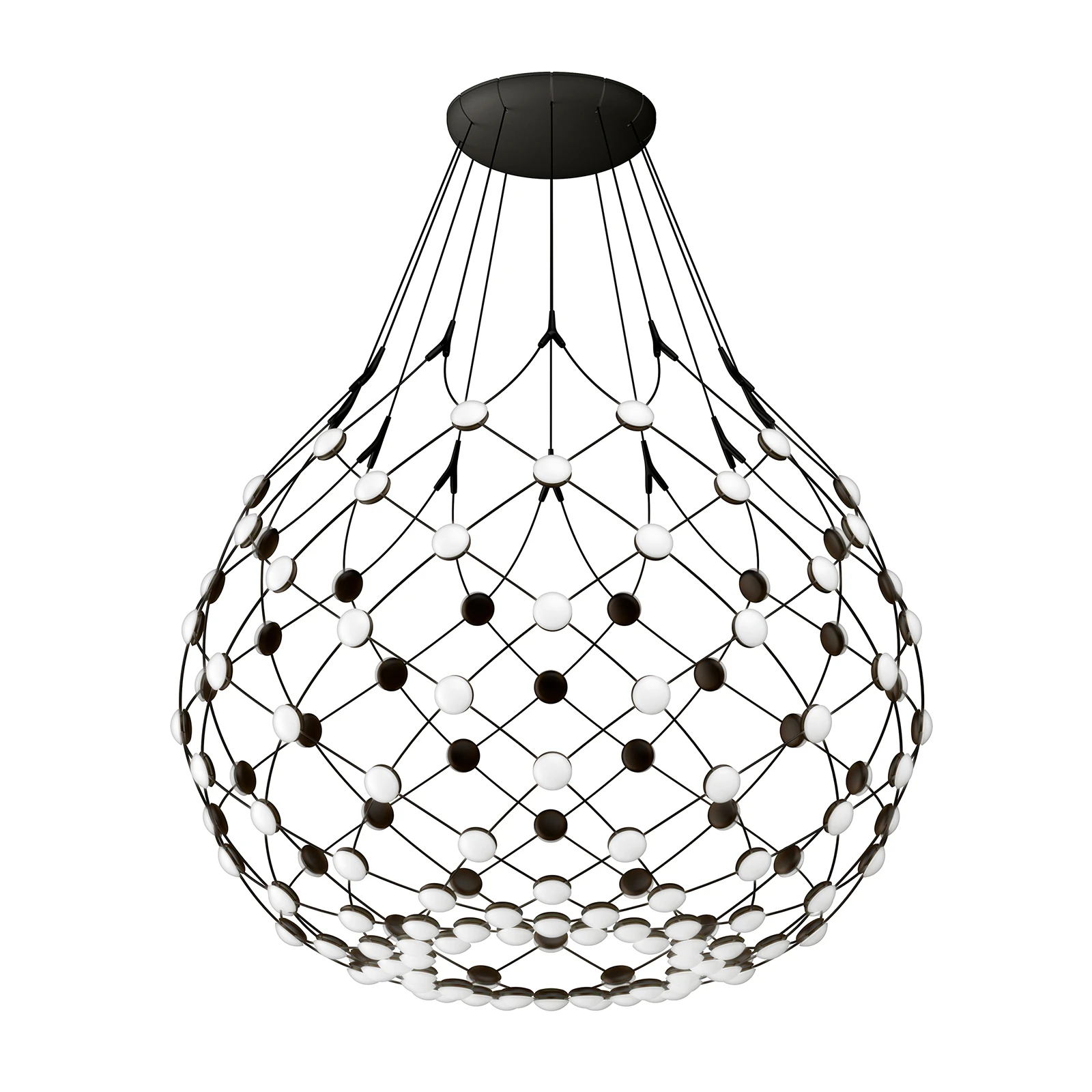 Mesh pendant lamp Ø 80cm 3m suspension system