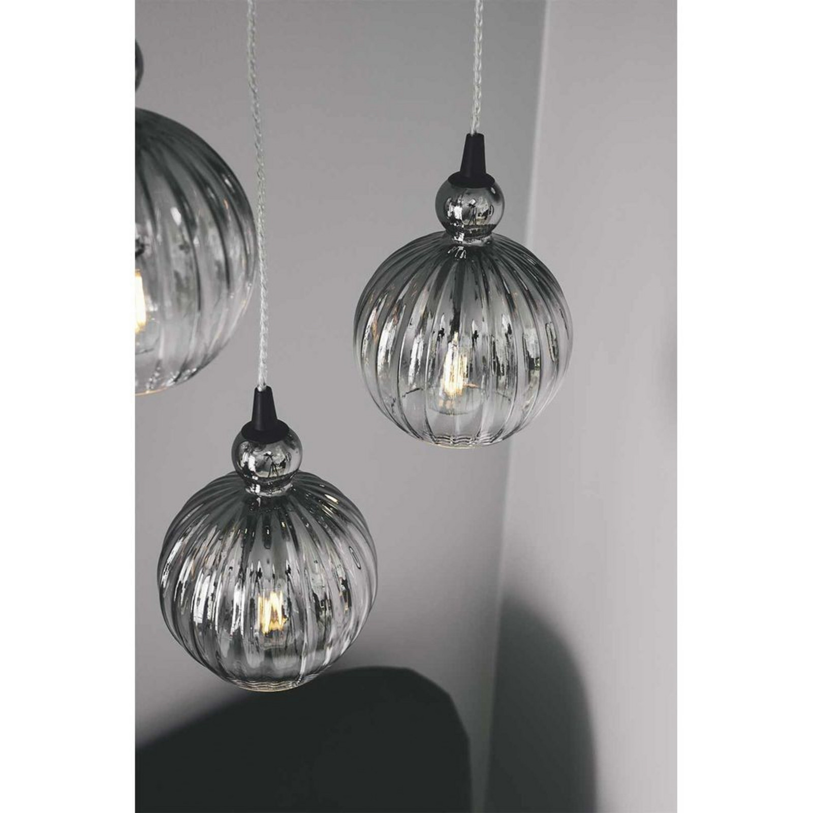 Ball Ball Taklampa &Oslash;15 Smoke Halo Design - Matsal - Glas
