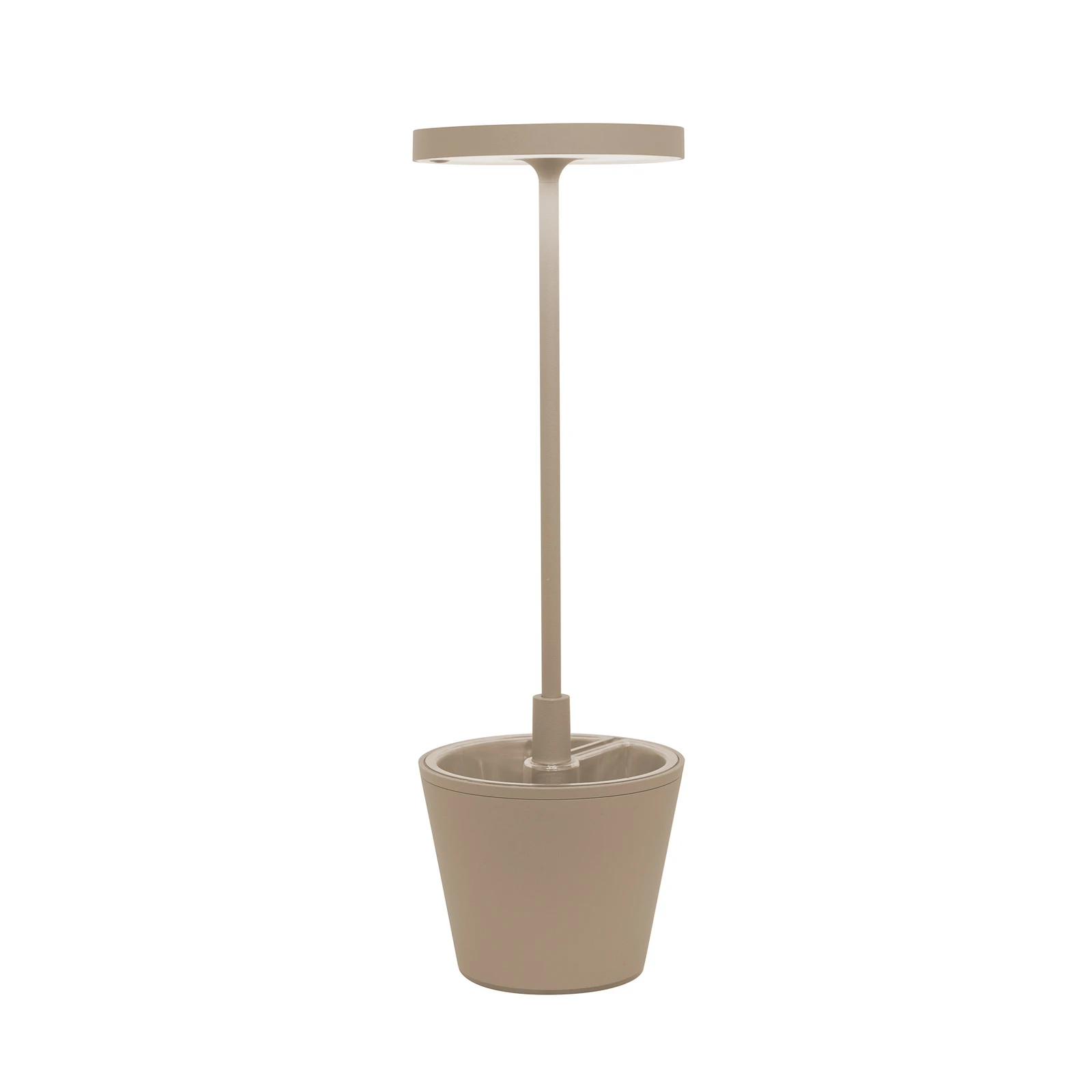 Lampe à poser rechargeable Zafferano Poldina Reverso sable