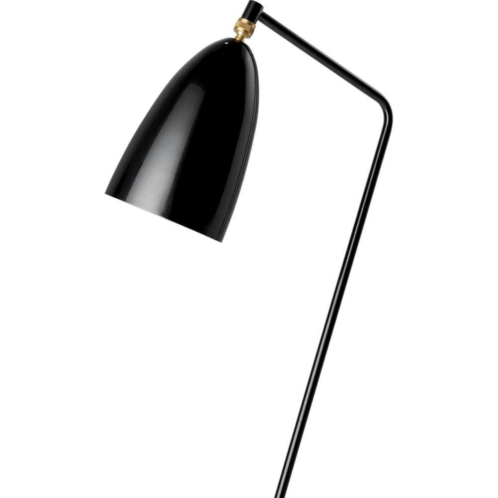 Gräshoppa Floor Lamp Glossy Black - GUBI