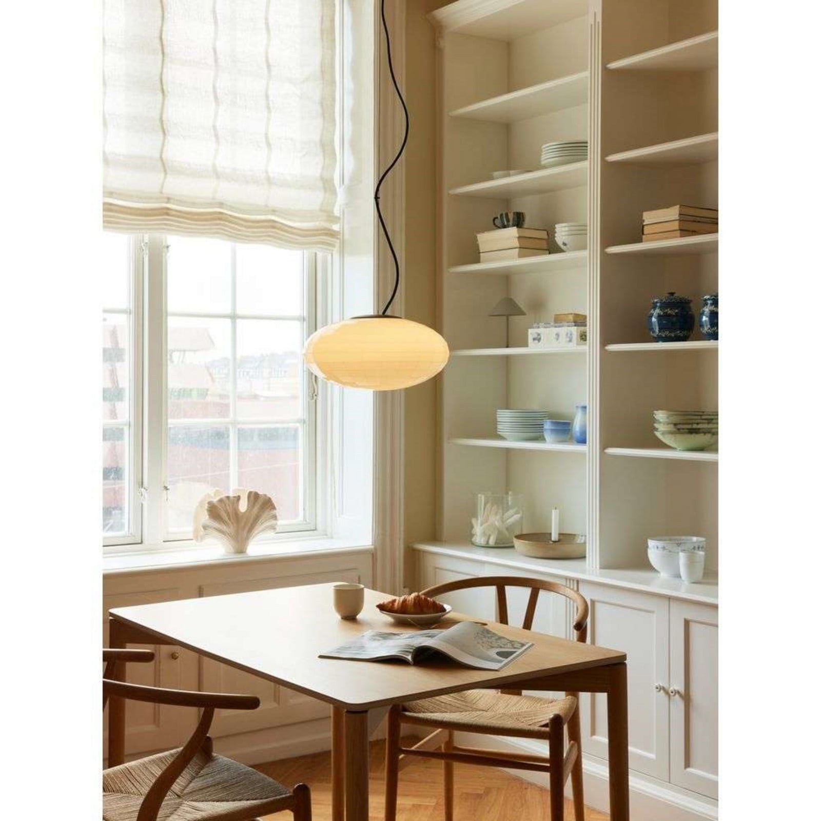 Mesh Pendelleuchte Ø28 Opal Halo Design - Esszimmer - Metall