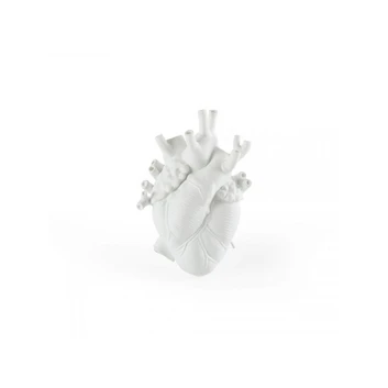Love In Bloom Porcelain Heart Vase Blanc - Seletti