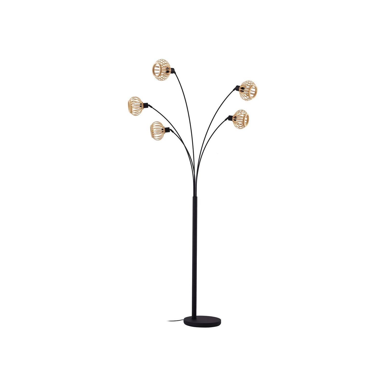 Lielle 5 Lampadaire H190 Bambou - Lindby