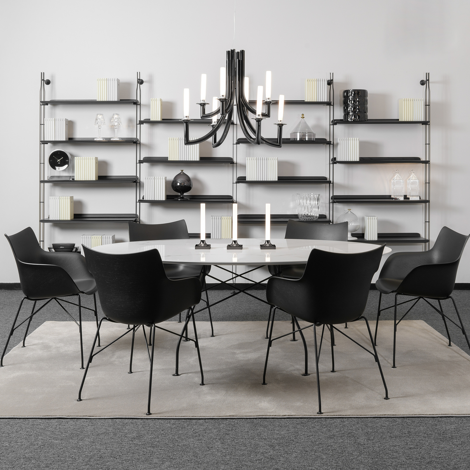 Khan Pendelleuchte Black - Kartell