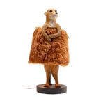 Kare stolová lampa Animal Meerkat Fur, hnedá, 51 cm, E14