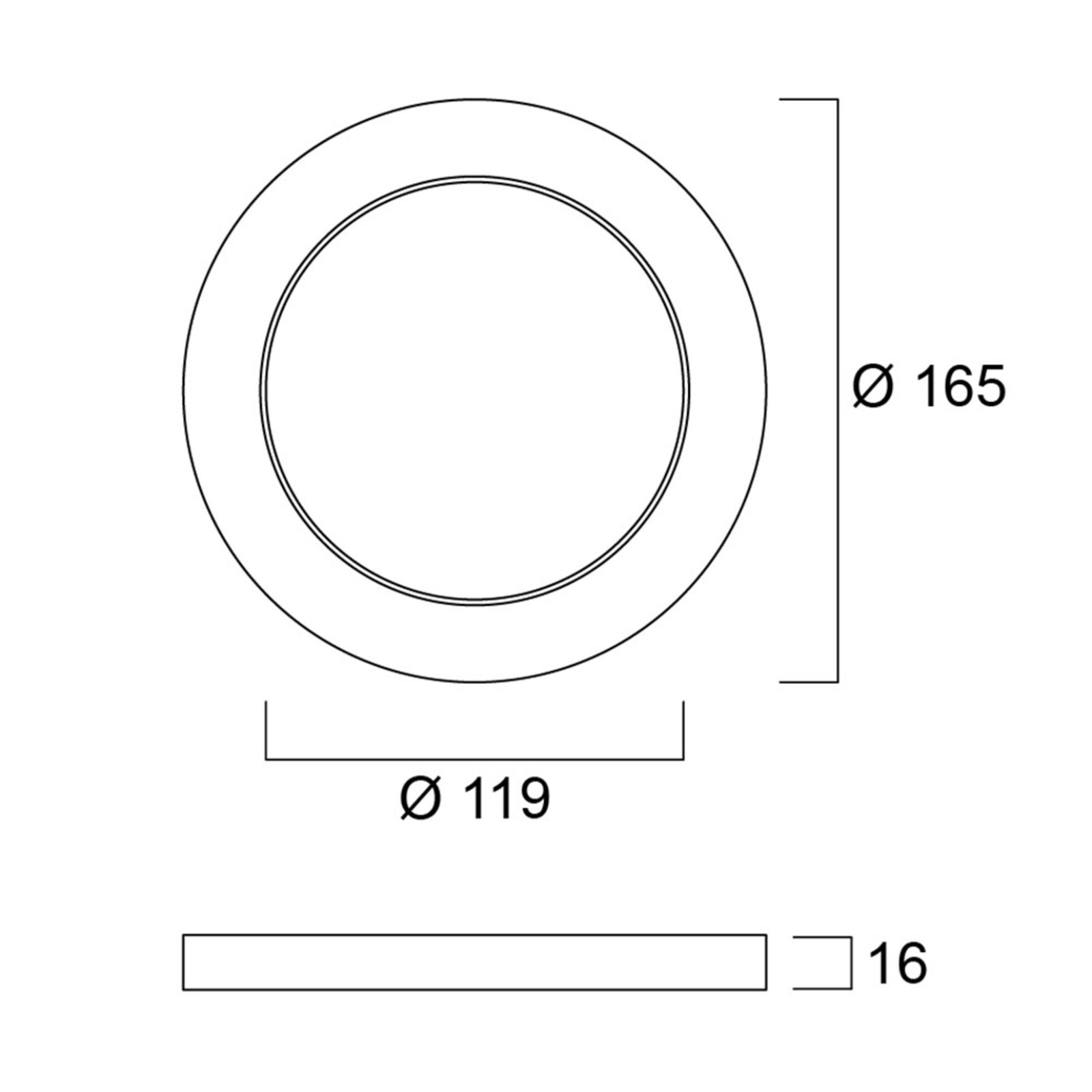 Sylvania ringkap voor Start eco inbouwdownlight