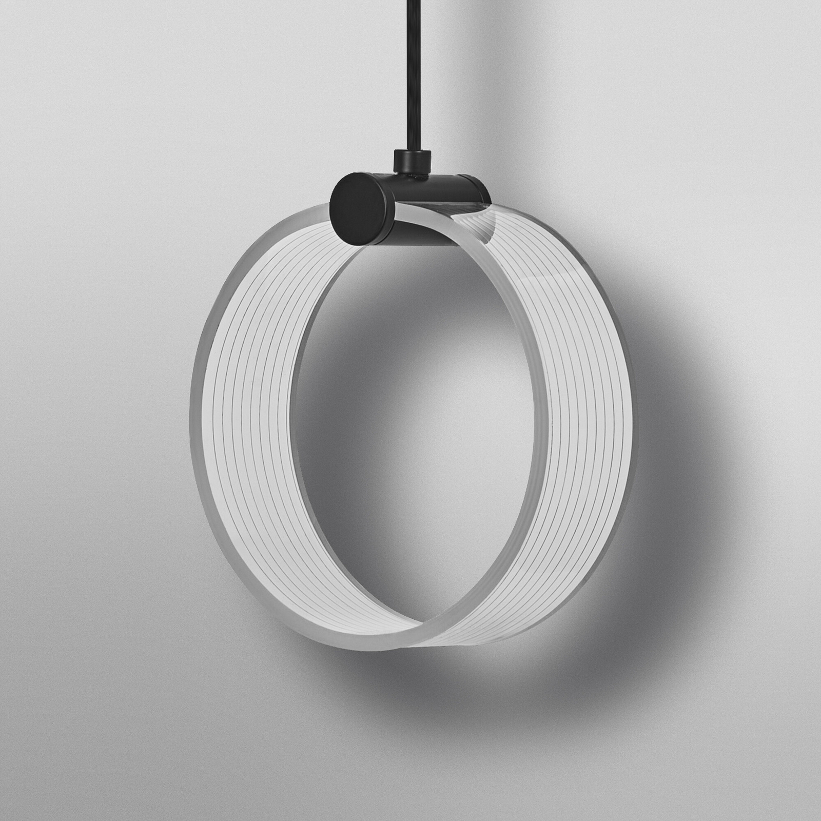 OSRAM LED-Hängeleuchte Decor Circle, 1-fl., CCT, schwarz