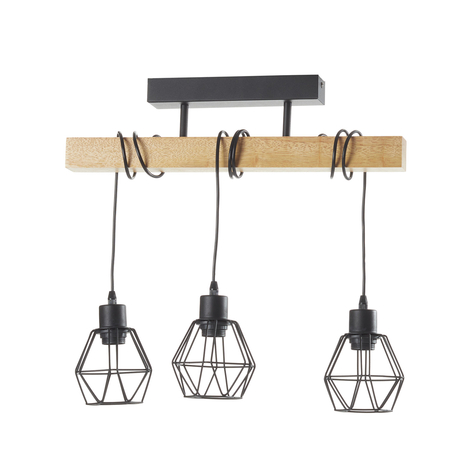 Plafonnier Townshend 5 avec 3 abat-jour cage