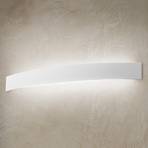 Buet LED-væglampe Curve i hvid