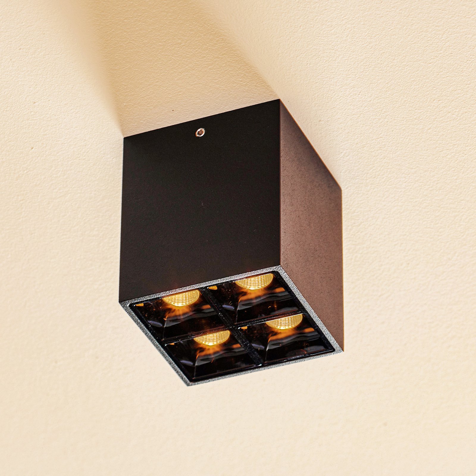 Liro LED ceiling spotlight black 34° 2,700 K