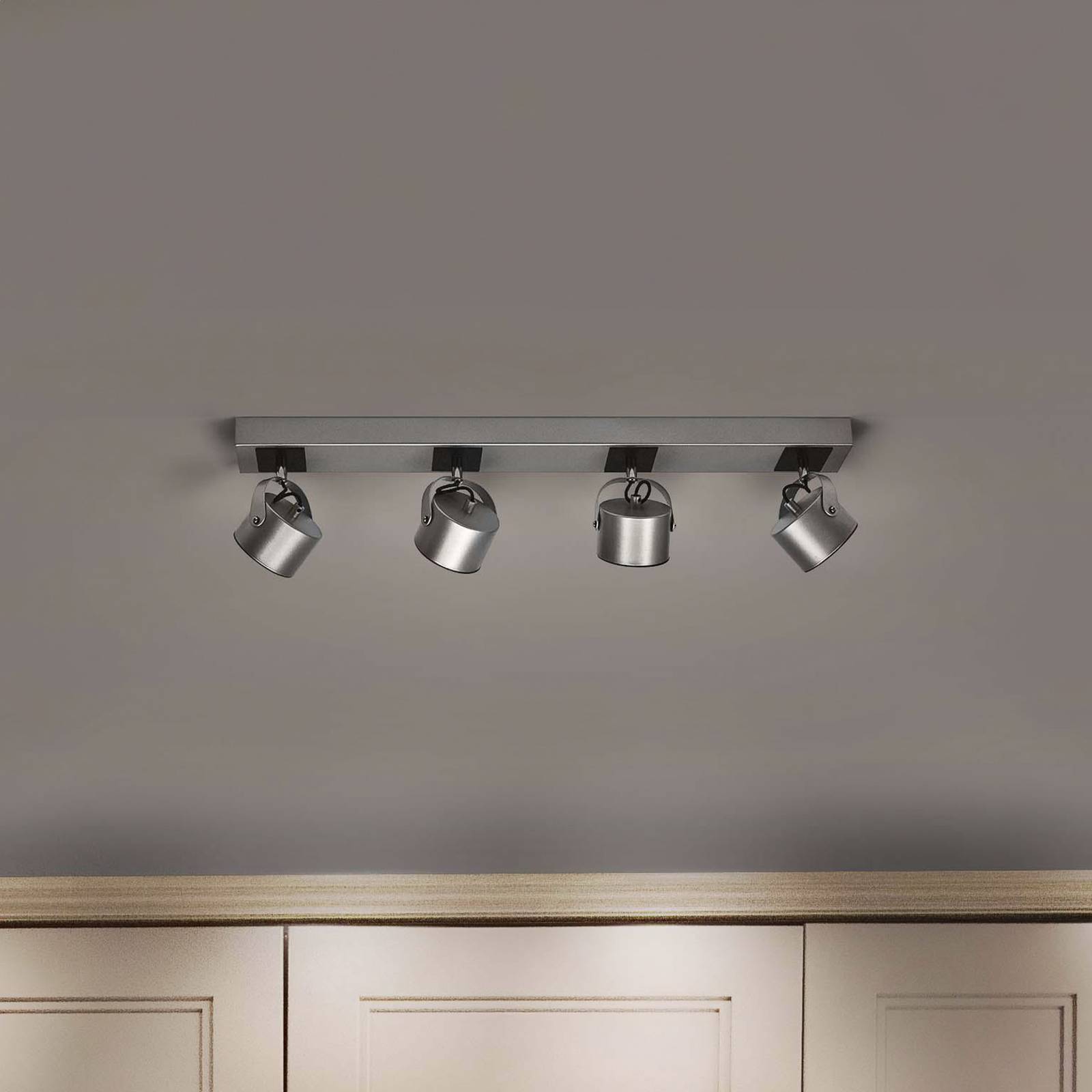 LEDVANCE Spot pour plafond LED Jupiter 3.000 K à 4 lampes long