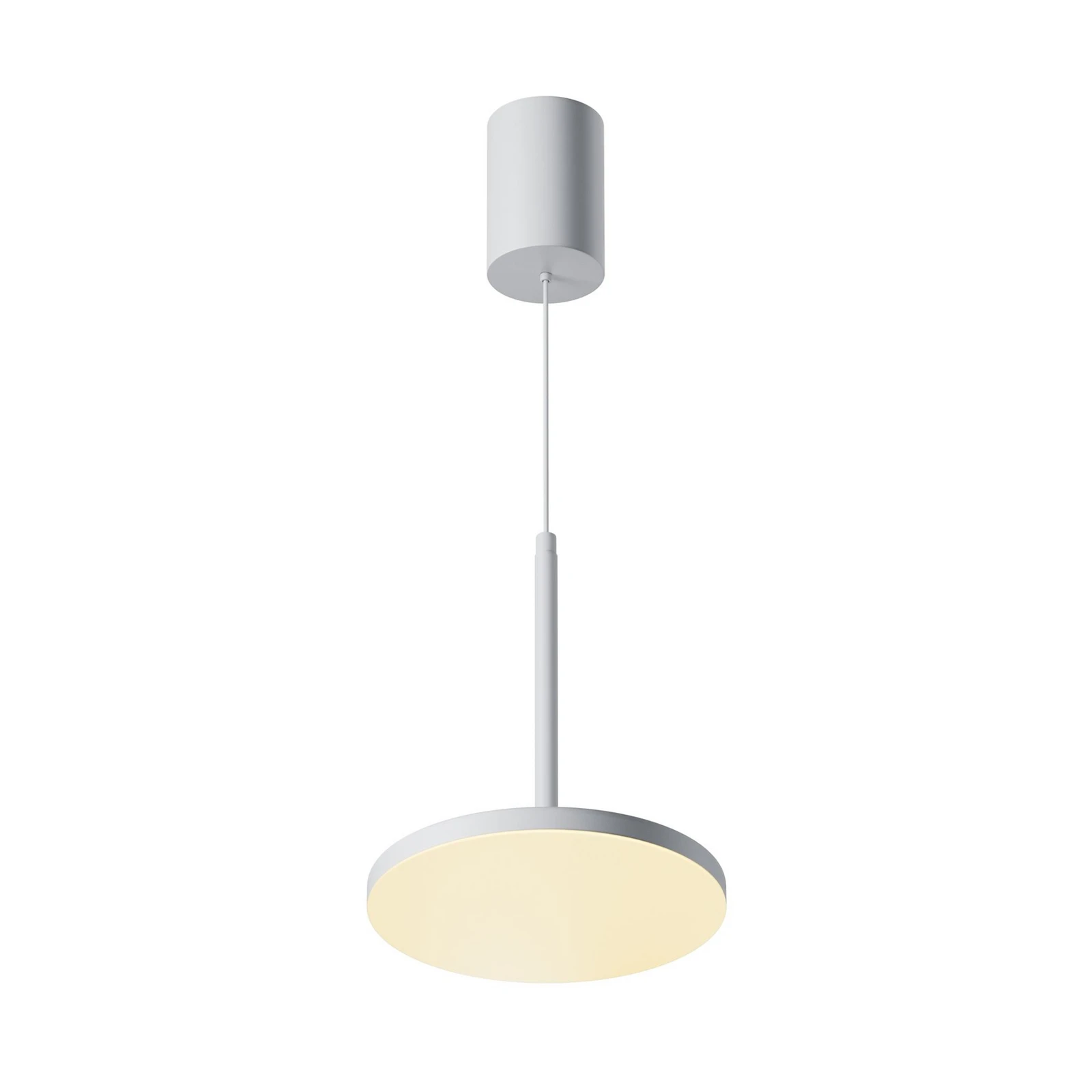 Maytoni LED κρεμαστό φωτιστικό Plato, λευκό, Ø 18,5 cm, αλουμίνιο