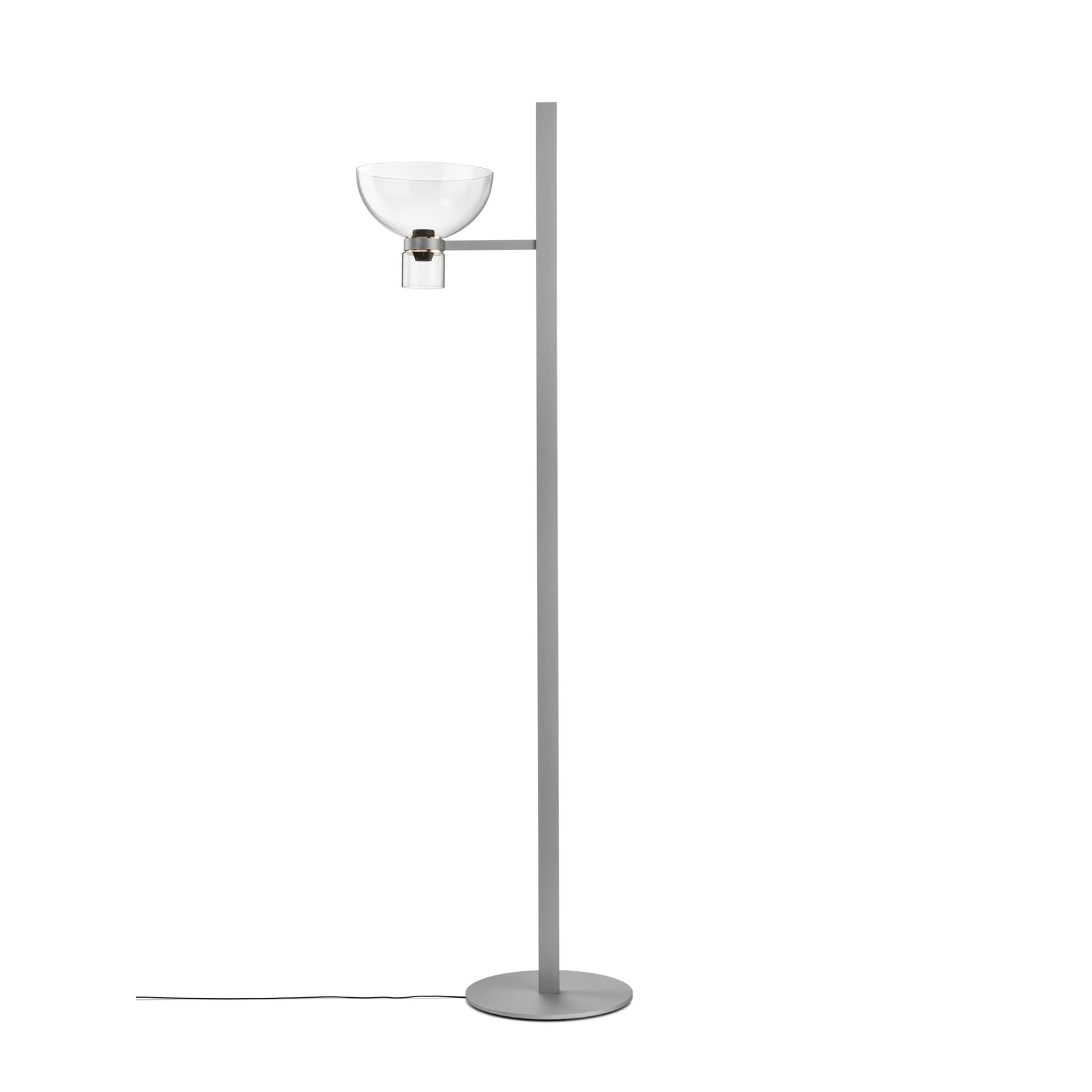 Piantana LED Nocturne F1 Bowl, argento, altezza 206 cm - FLOS