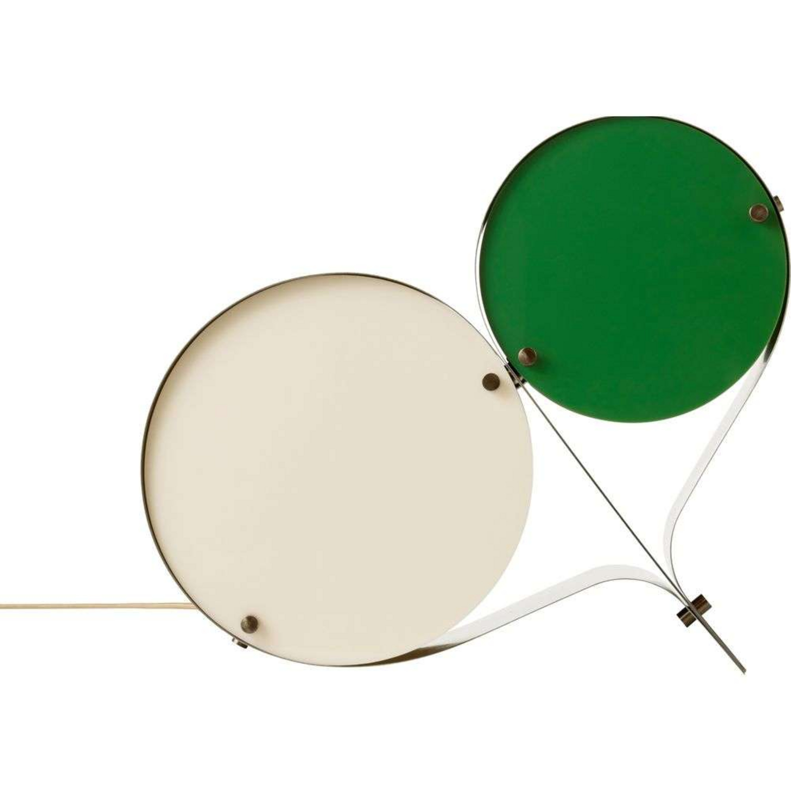 Coppia Candeeiro de Mesa Bronze Aço/Ivory/Clover - GUBI