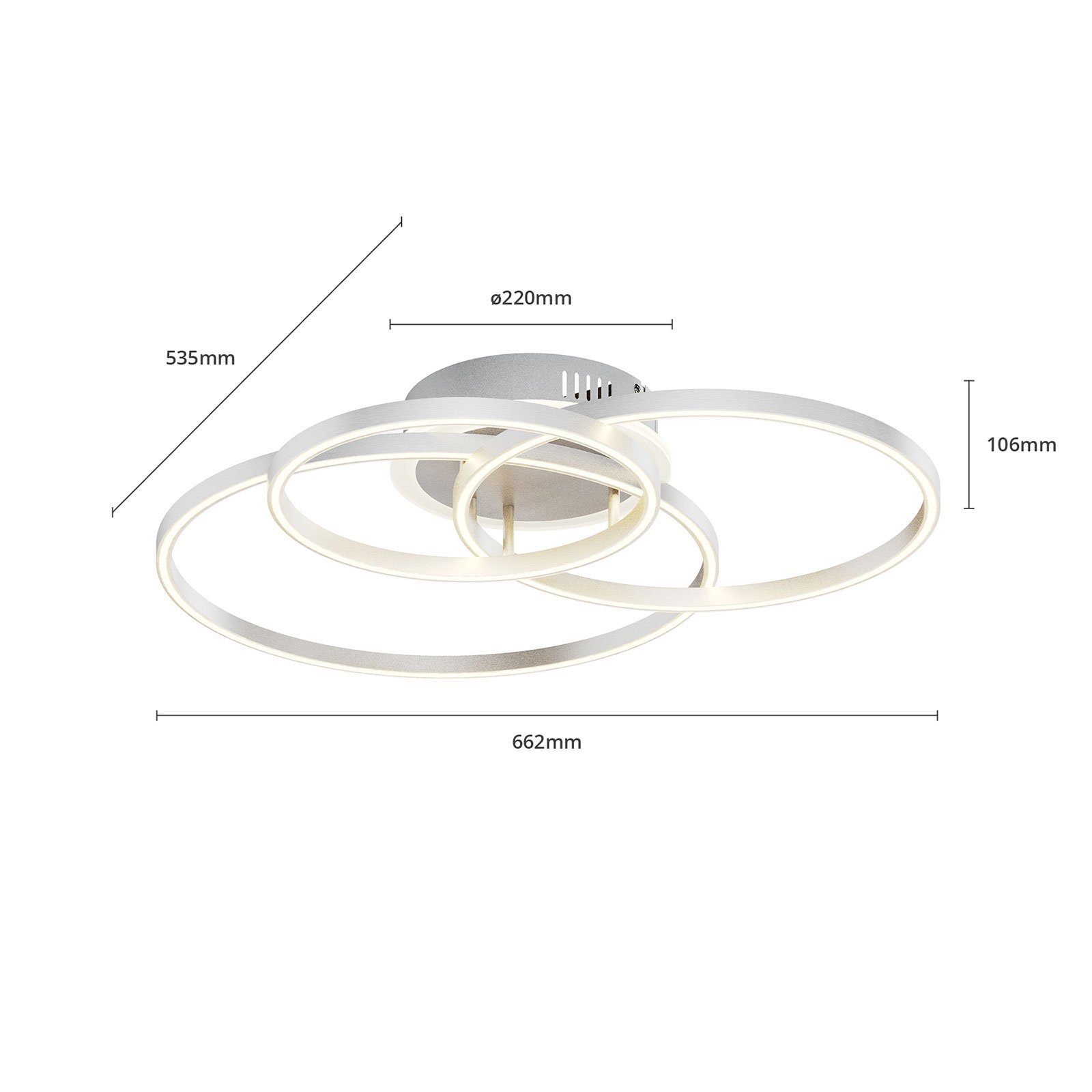 Tula loftlampe Smart Home nikkel - Lindby