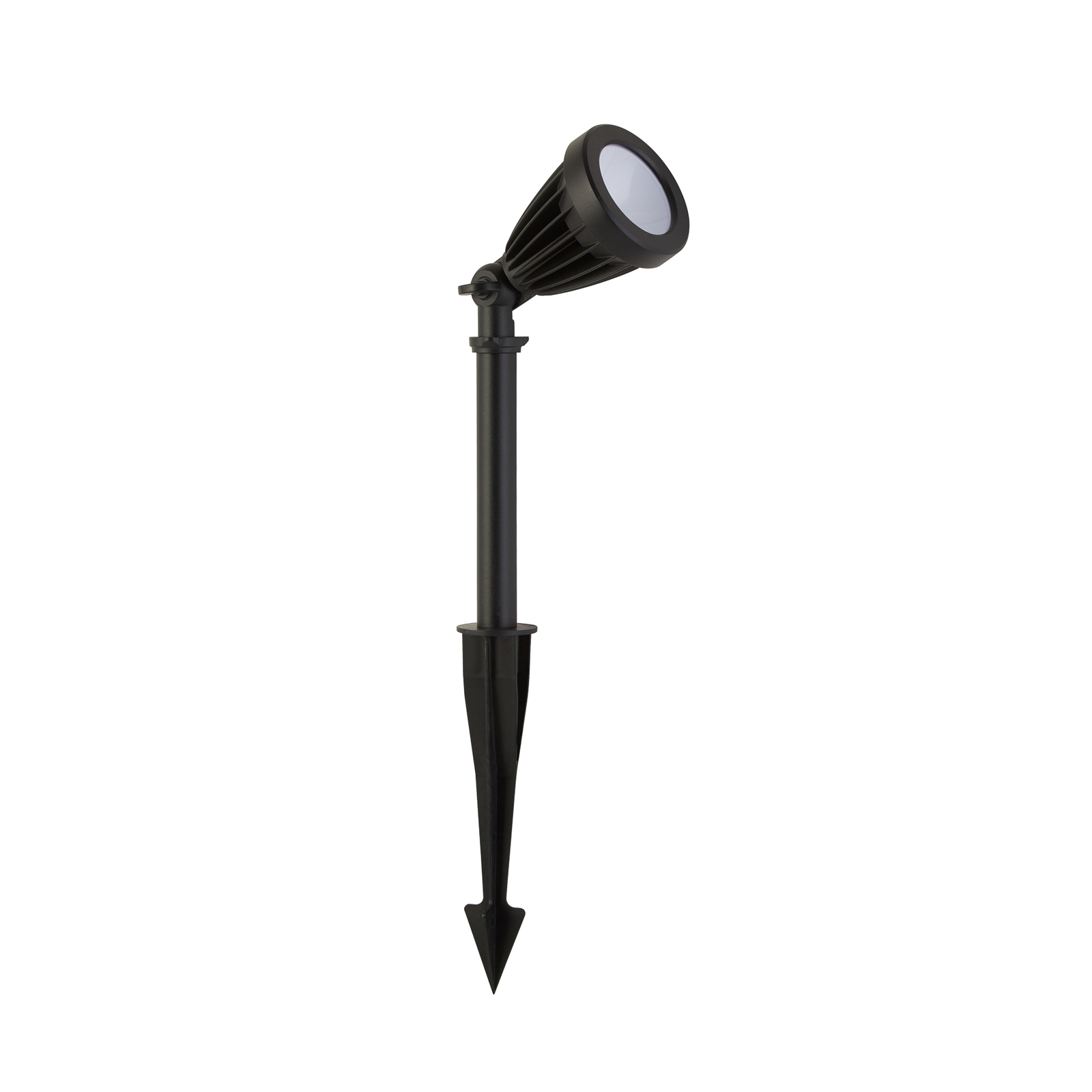 Spikey LED reflektor, crni, metalni, 25 cm, IP54