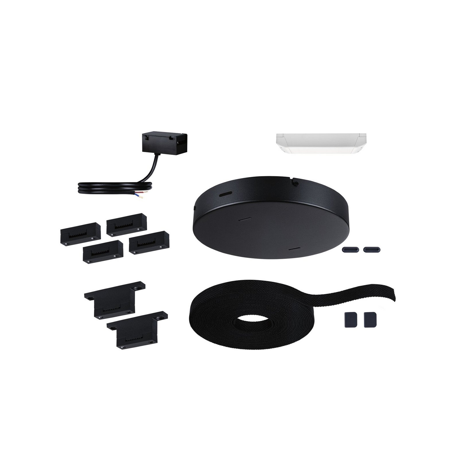 Paulmann ULine Conjunto básico de correias, comprimento 10 m, máx. 150 W, preto