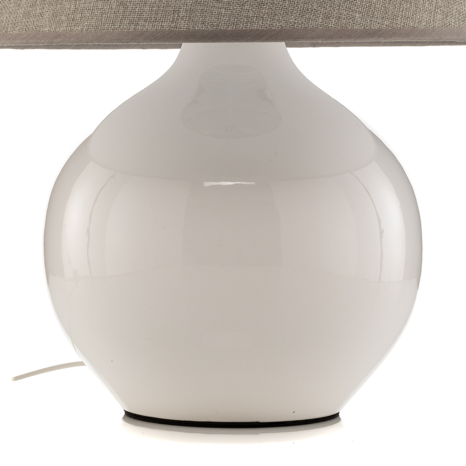 Bordlampe Sfera, 53 cm høyde, hvit/grå
