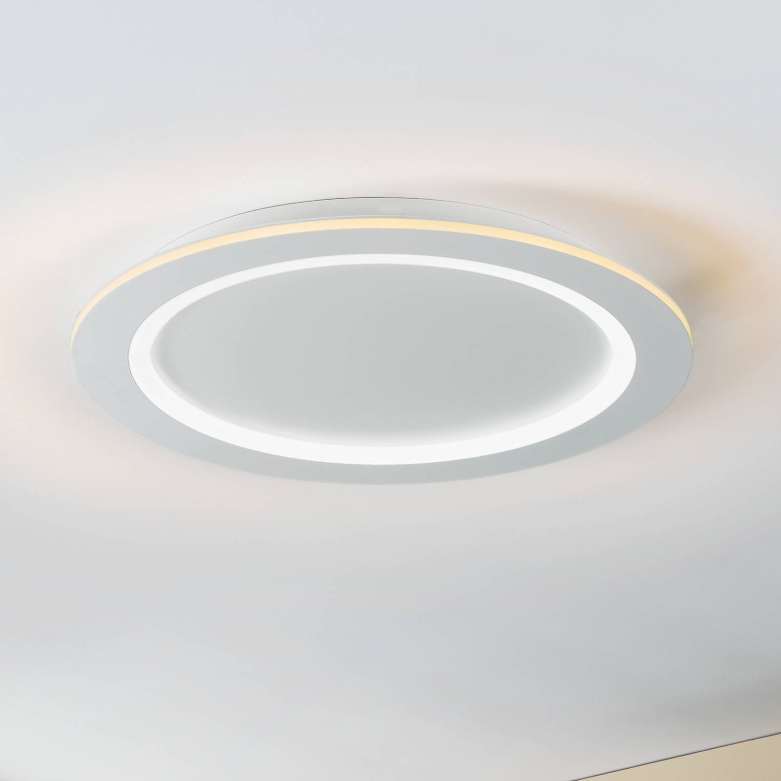 EGLO connect Plafonnier LED Padrogiano-Z, Ø 60 cm, blanc