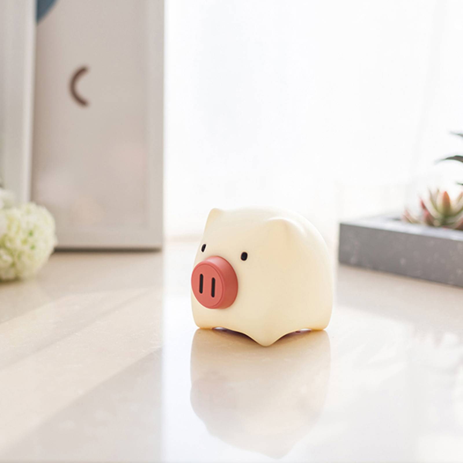 Veilleuse LED Piggy Pig avec batterie