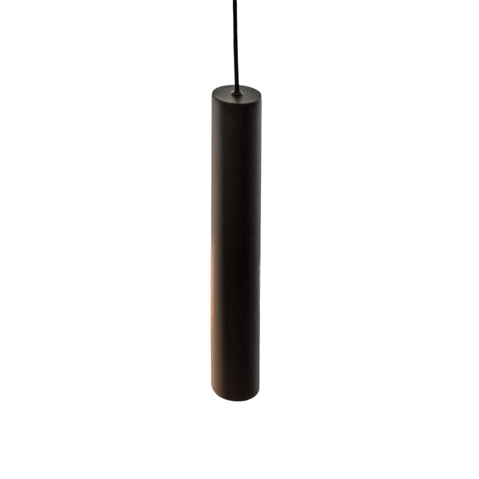 Candeeiro suspenso LED Look, design elegante, preto