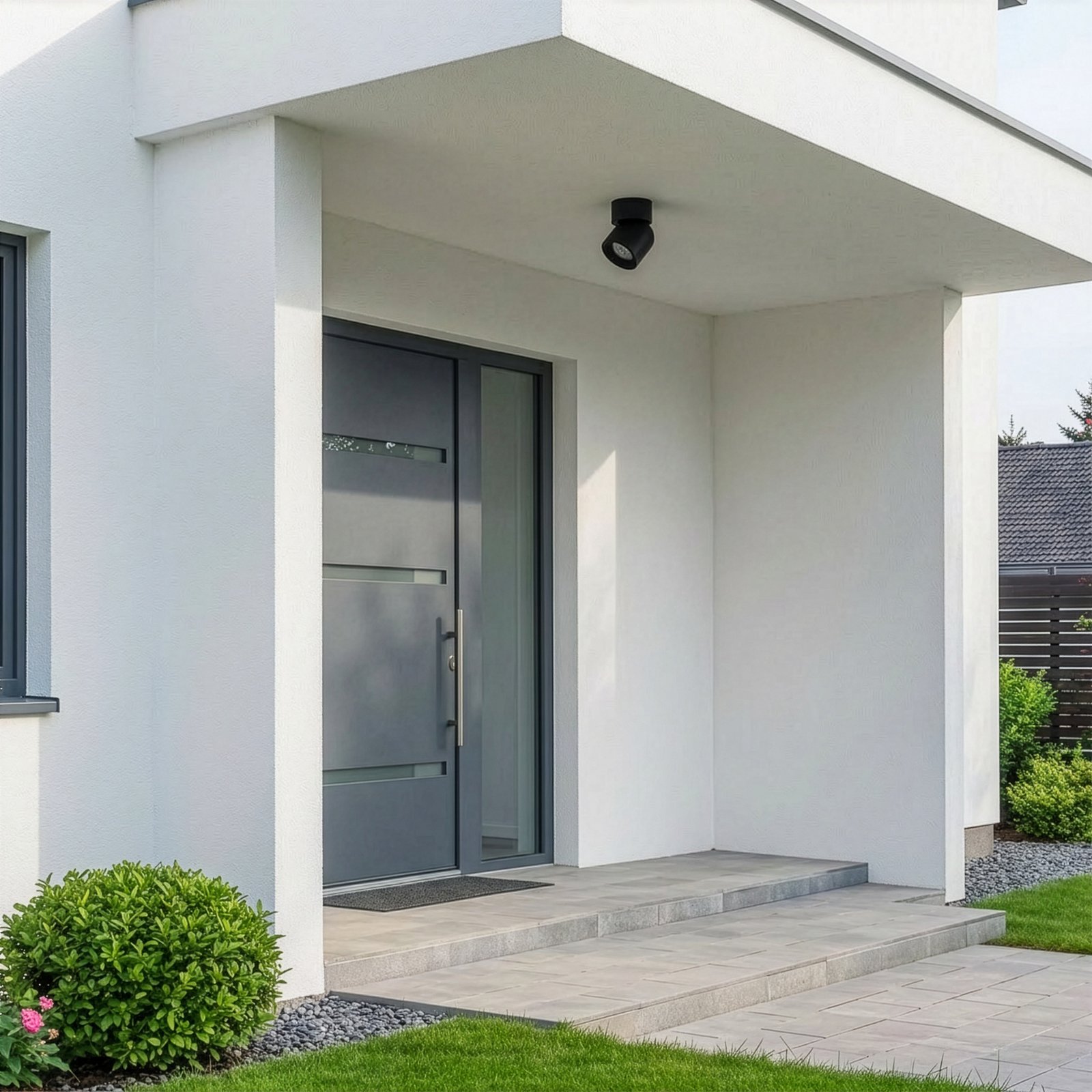 Downlight Oscar, negro, aluminio, altura 13,5 cm, GU10