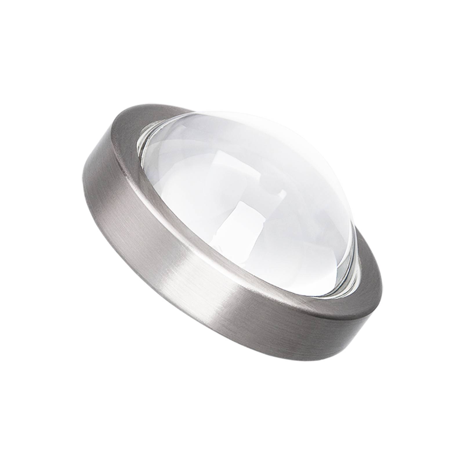 Lindby Einbaustrahler Jyla, nickel, 3.000 K, Ø 13 cm, Linse günstig online kaufen