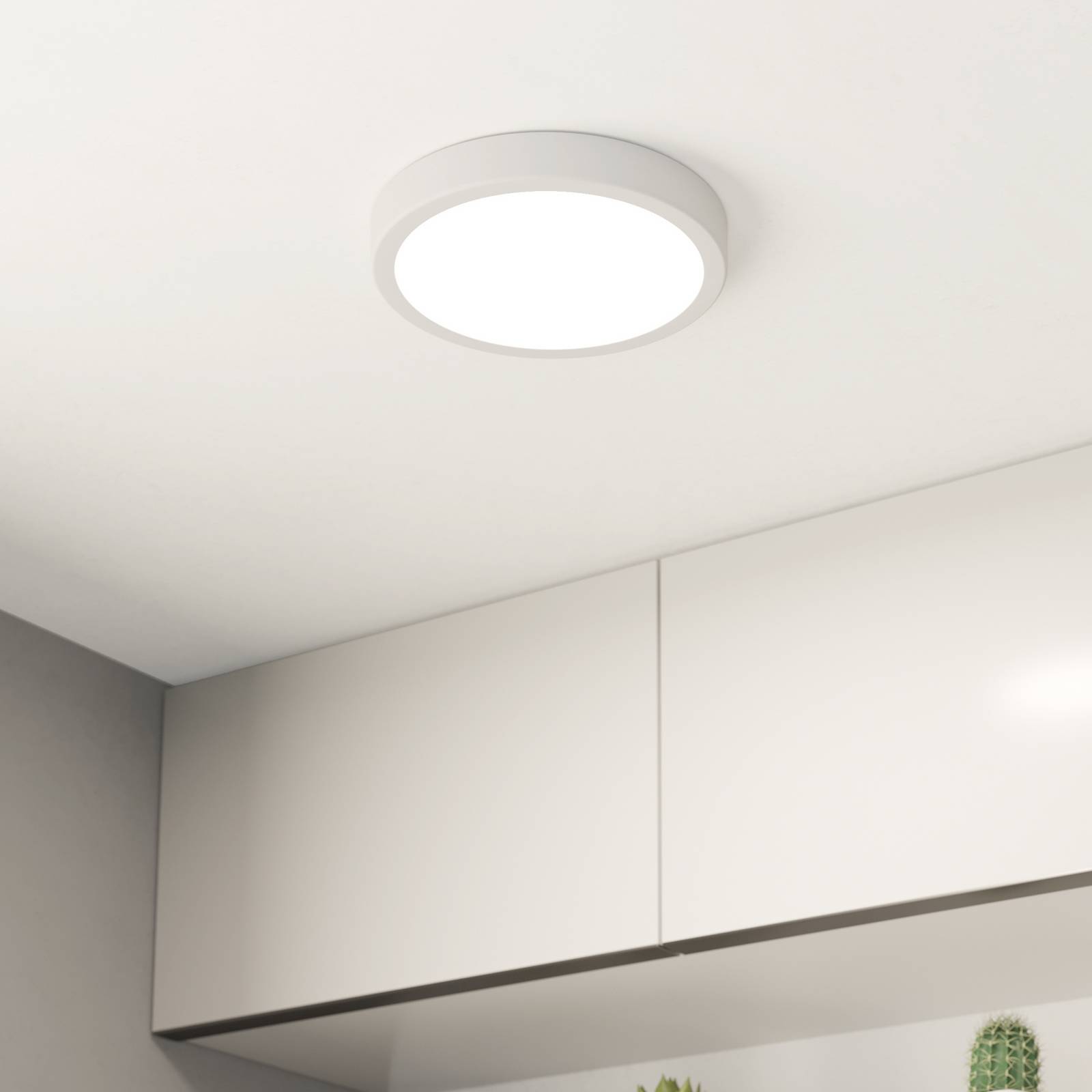 LED-Deckenlampe Fueva 5 IP44 3000K weiß Ø21cm günstig online kaufen