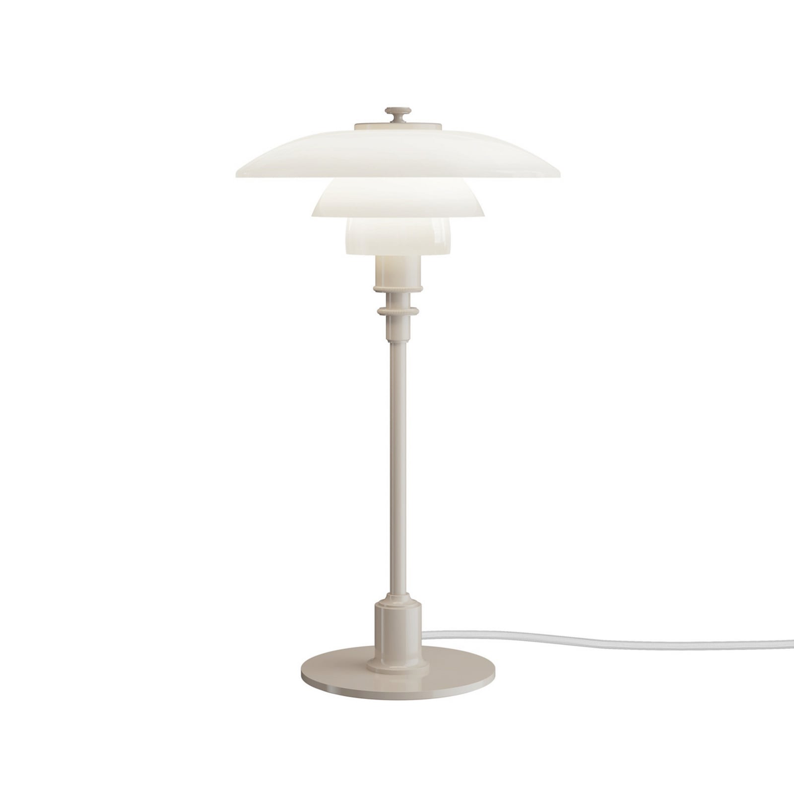 PH 2/1 pöytälamppu, kiiltävä beige, Ø 20 cm – Louis Poulsen PH 2/1 pöytälamppu, kiiltävä beige, Ø 20 cm – Louis Poulsen