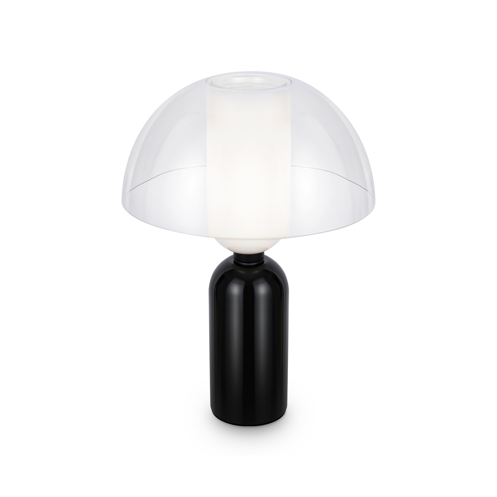 Maytoni stolna lampa Memory, crna, visina 42 cm, keramika