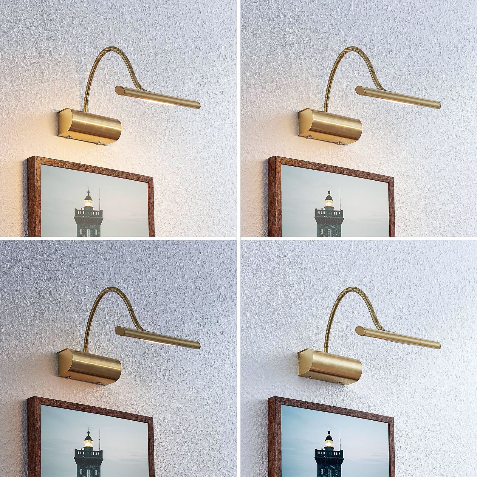 Rakel LED Aplique de Pared Brass - Lindby