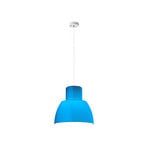 Lorosae Hängeleuchte, blau, Ø 40 cm, Glas, E27 - Nemo