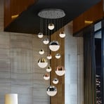 LED piekaramais apgaismojums Sphere, 14 gaismu, dimmējams, Ø 60 cm,