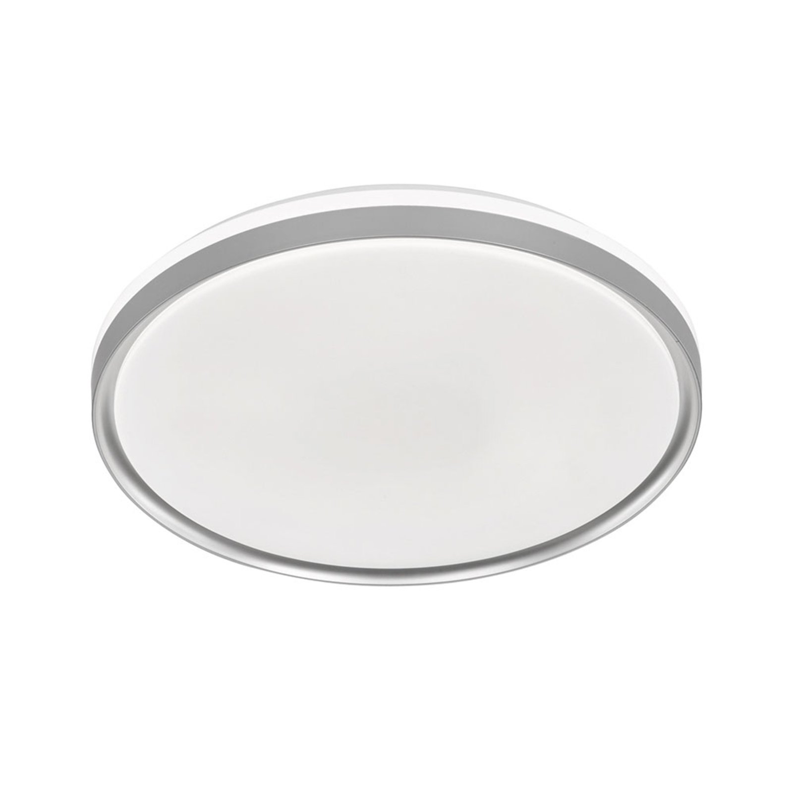 Jaso BS LED ceiling light, Ø 39 cm, silver