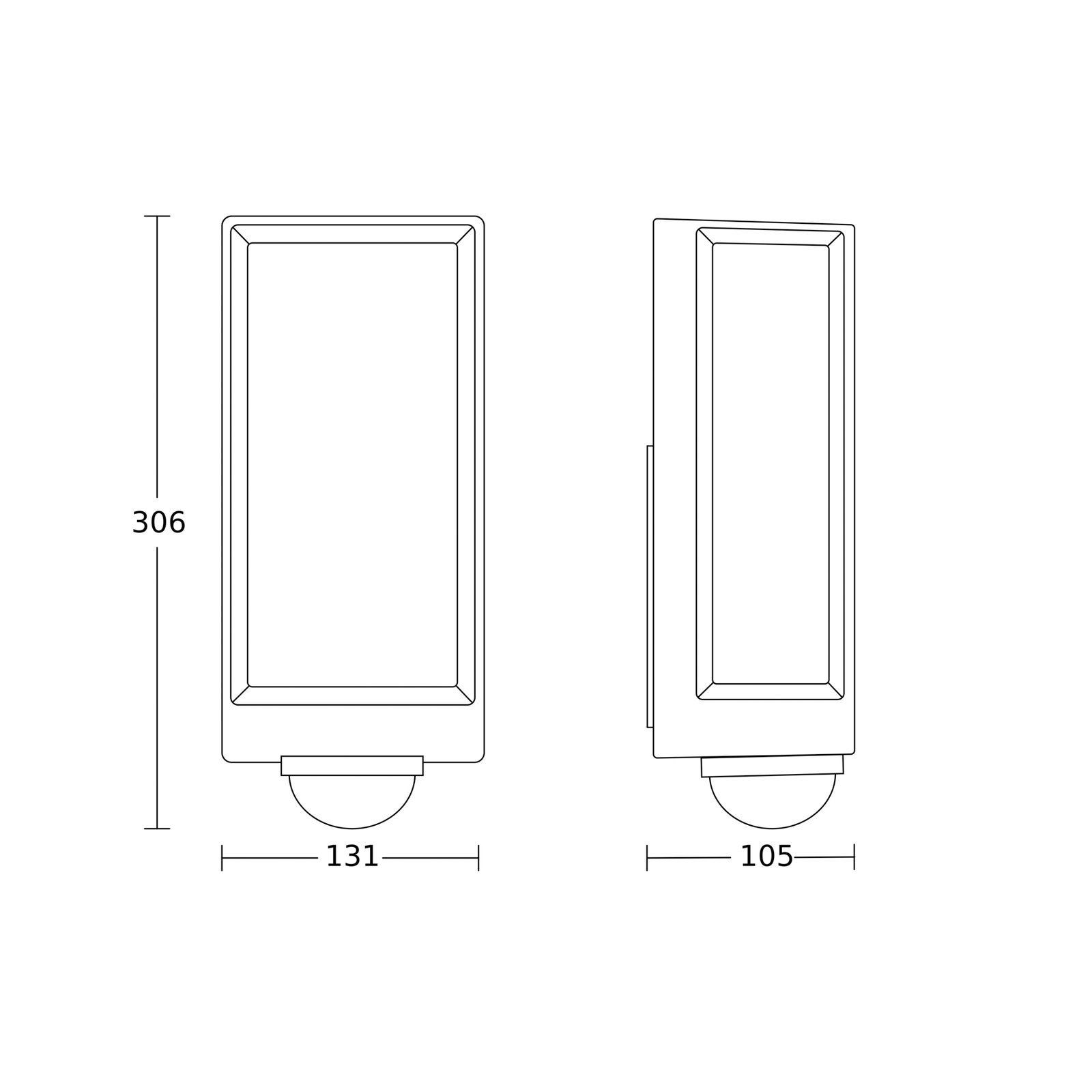 STEINEL L42 SC LED-utomhusvägglampa sensor antracit