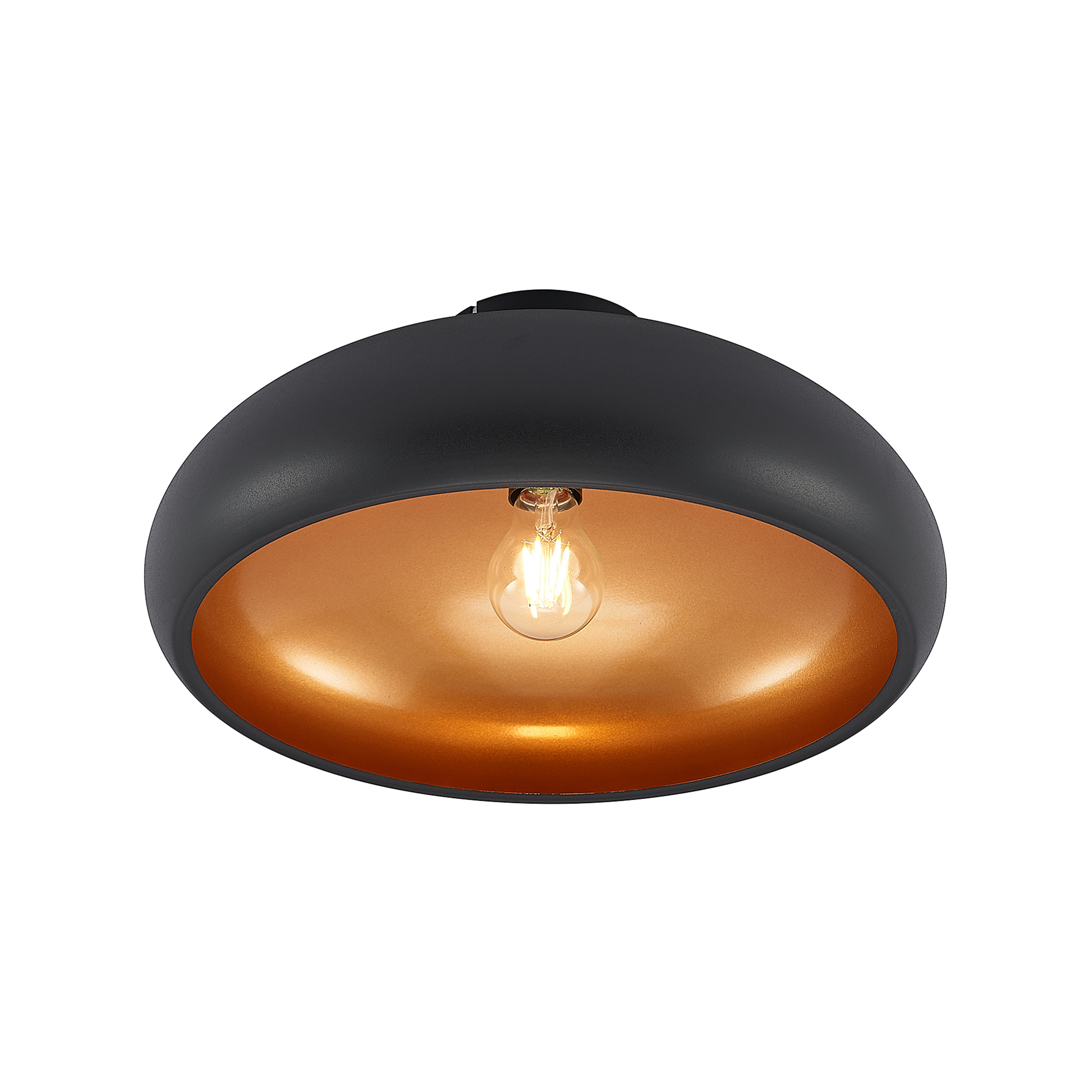 Gerwina Ceiling Lamp Black/Gold - Lindby
