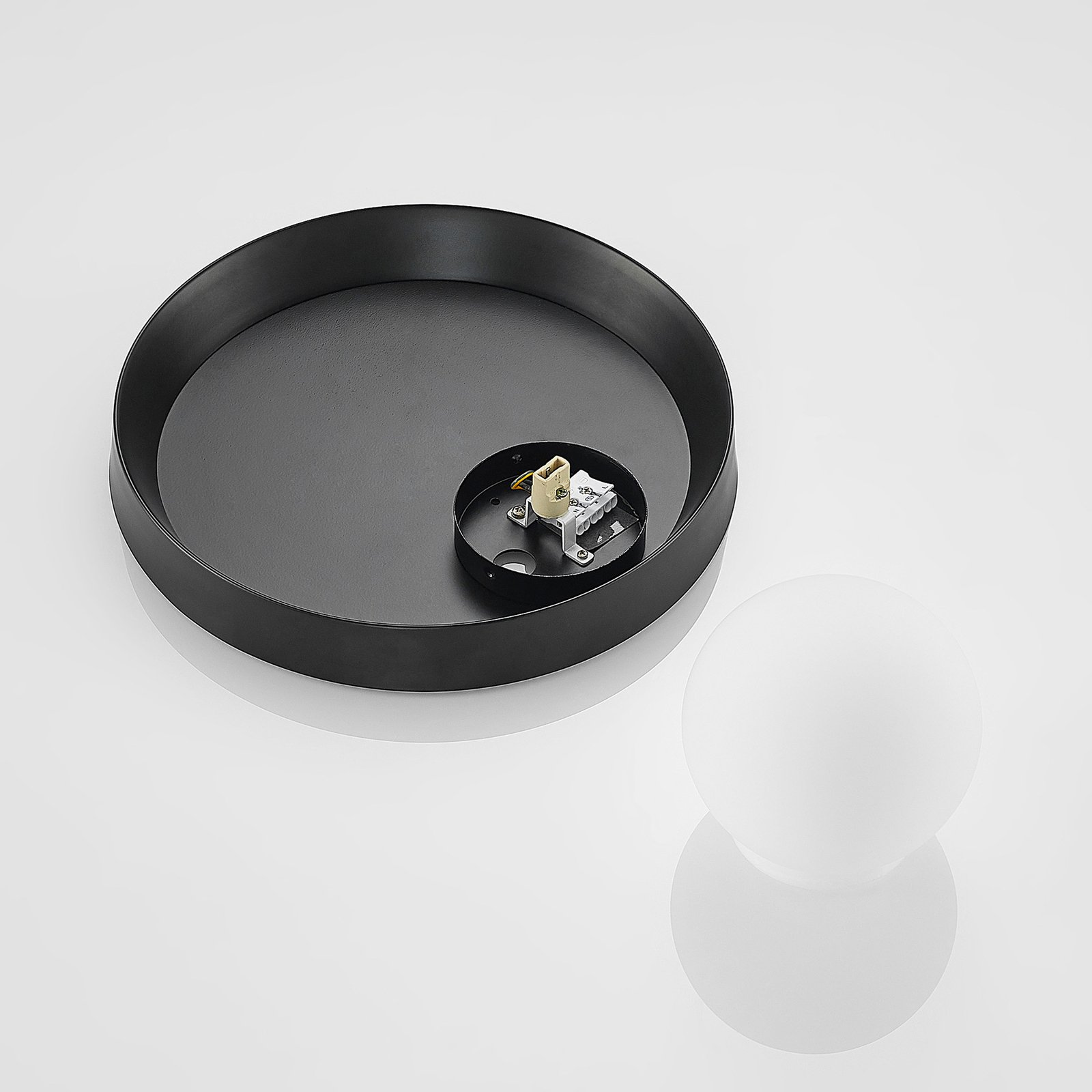 Andelina Wandleuchte Black/Opal - Lucande