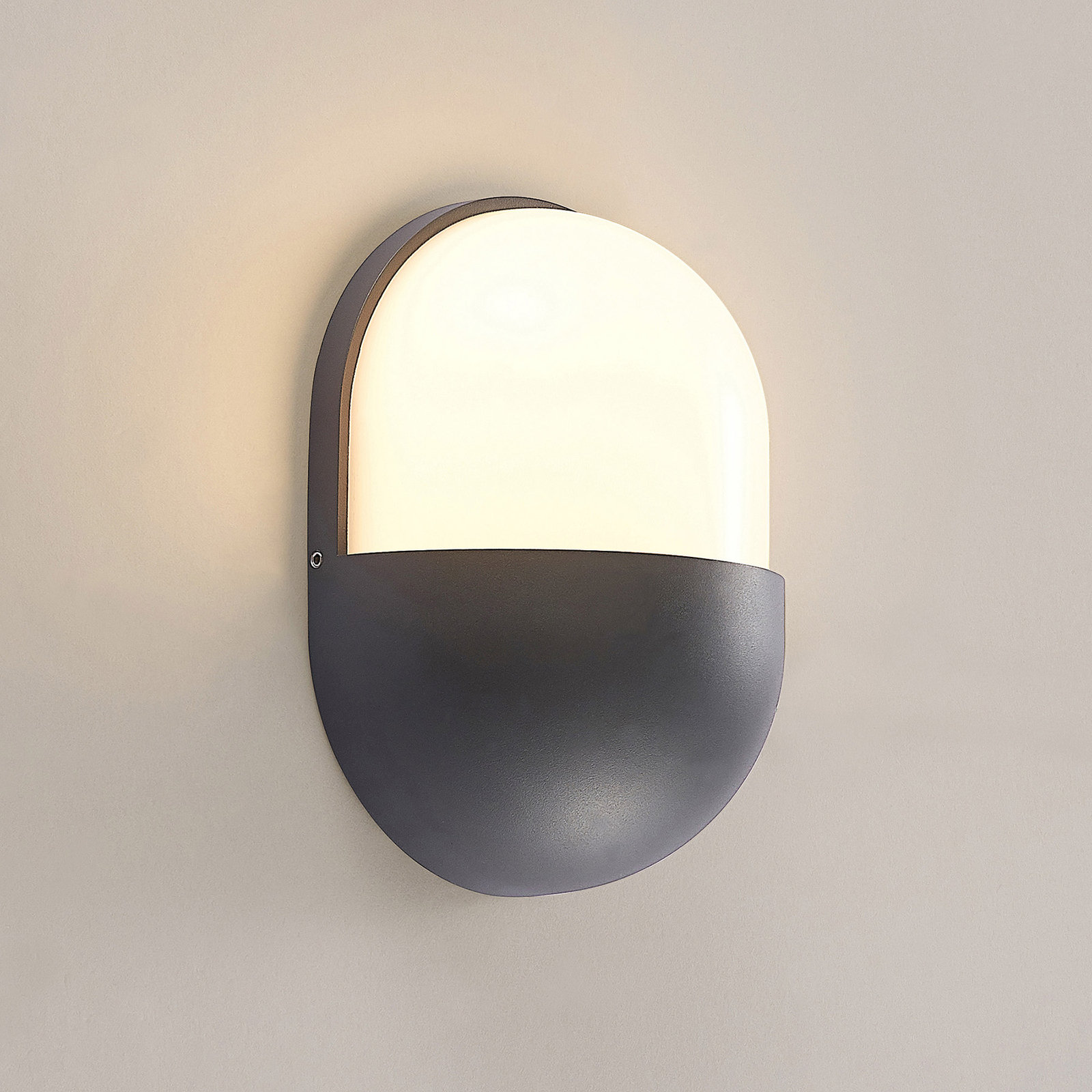 Lindby Dianko LED outdoor wall light, round