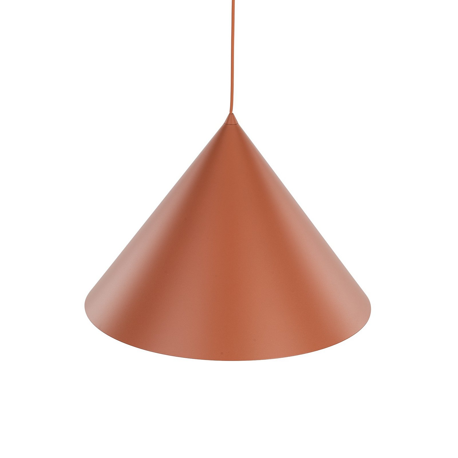 Závěsné světlo Cono, 1 žárovka, Ø 50 cm, terakota, E27