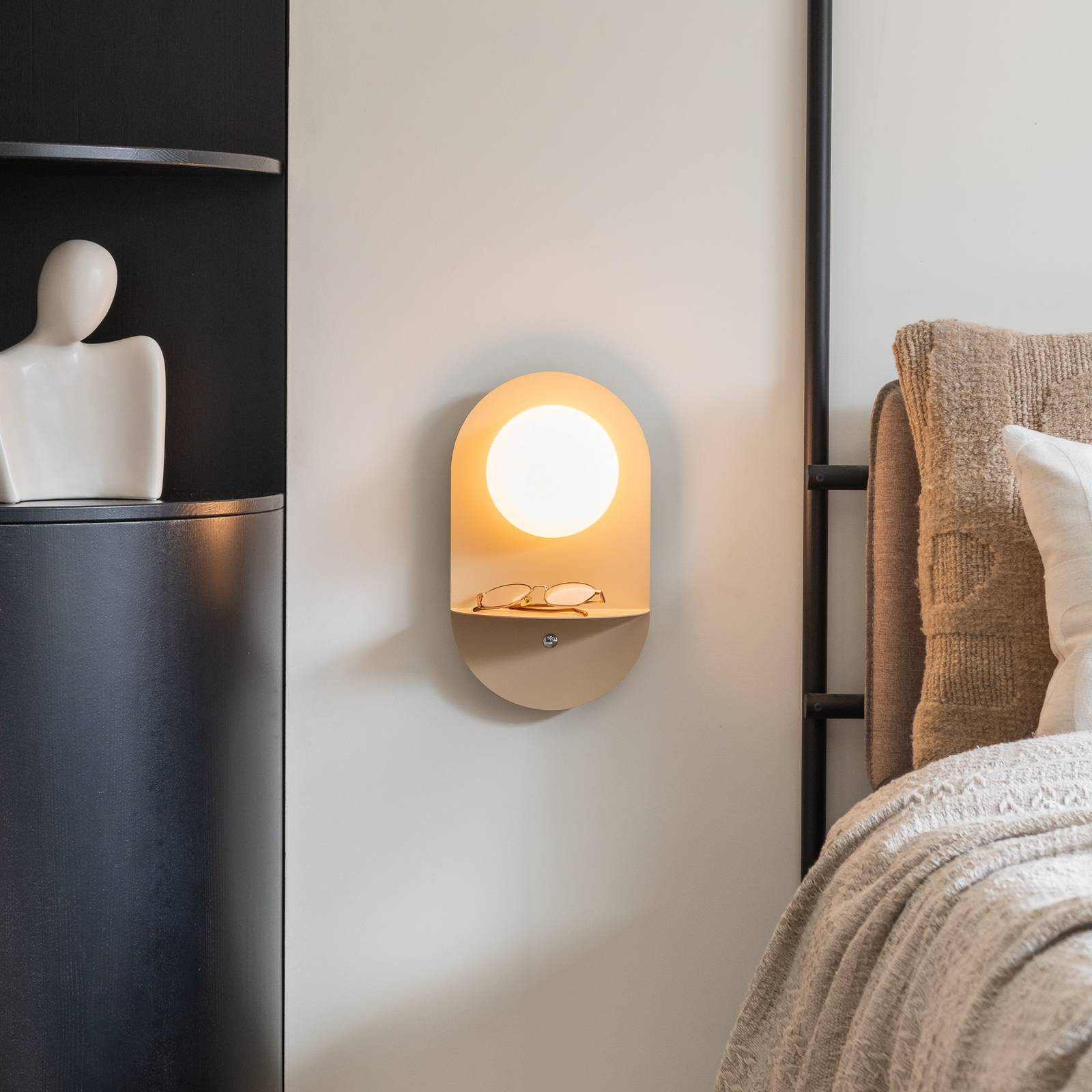 IT'S ABOUT ROMI Wandlampe Tokyo, beige, Stecker, Ablage günstig online kaufen
