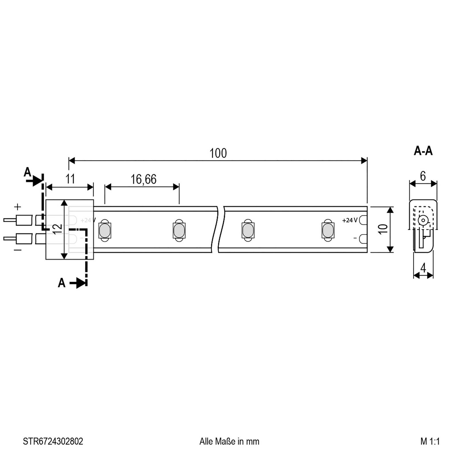 EVN STR6724 LED-Strip IP67 5m 24W 3.000K günstig online kaufen