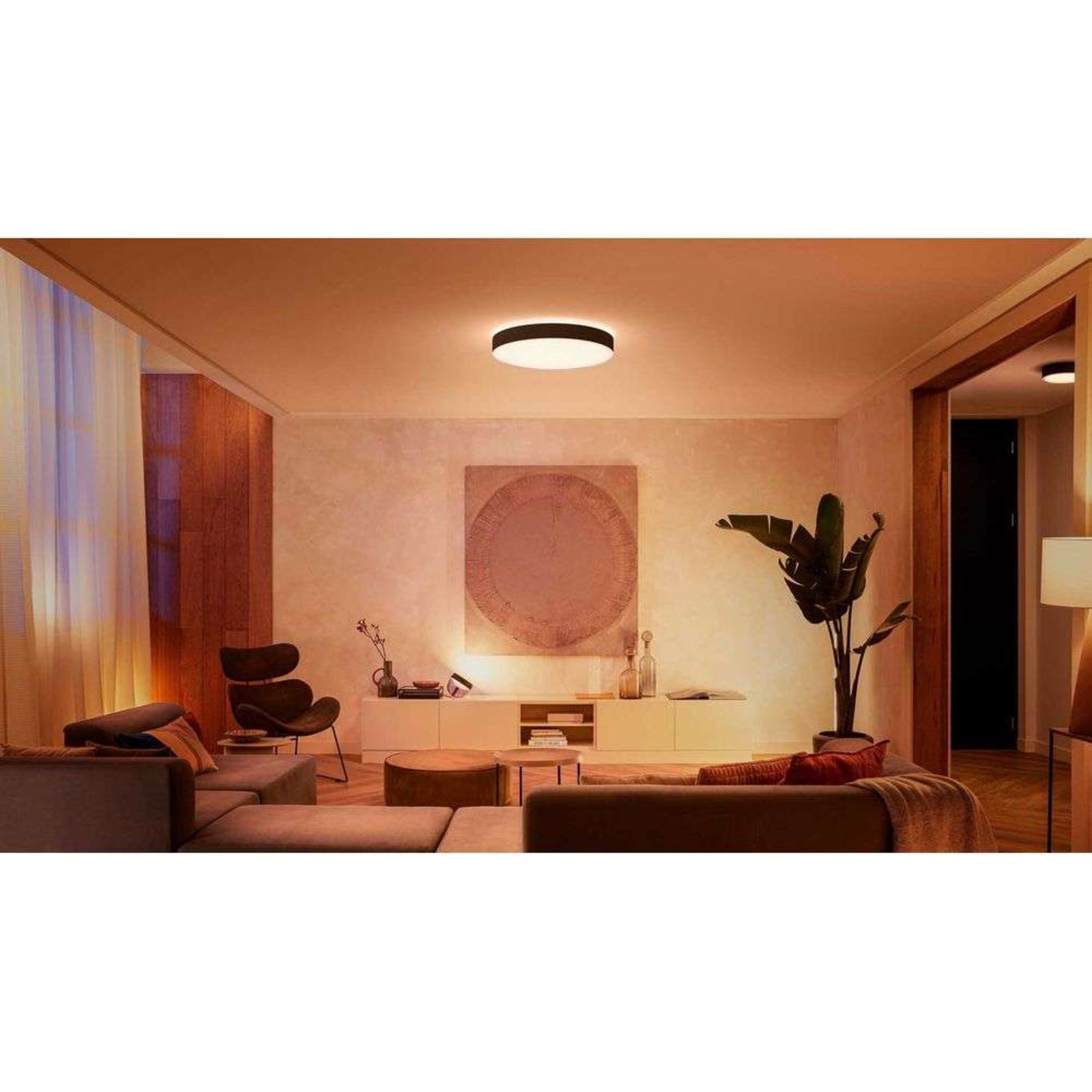 Hue Enrave XL Plafonieră White Amb. Black - Philips Hue