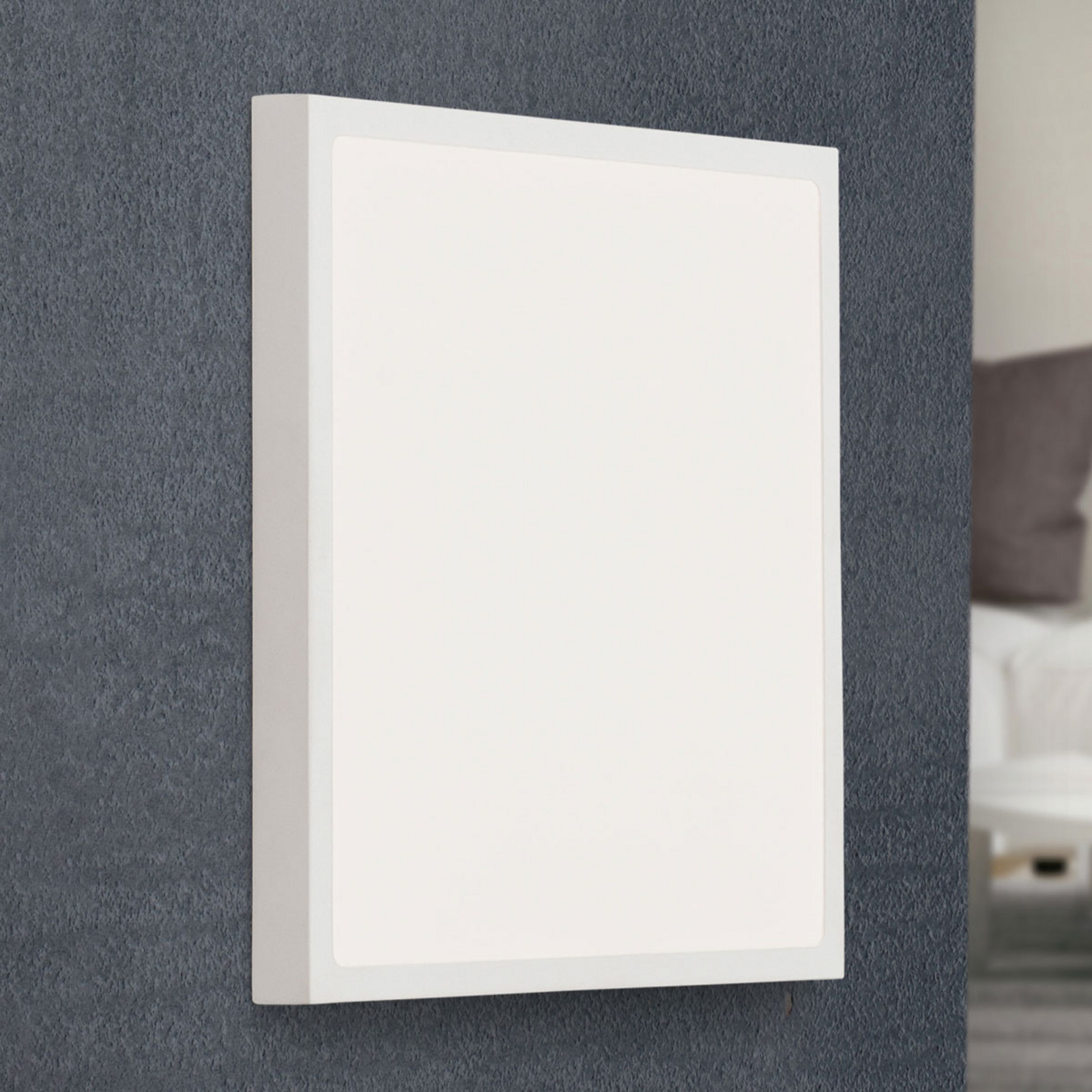 LED-Wandleuchte Vika, Quadrat, weiß